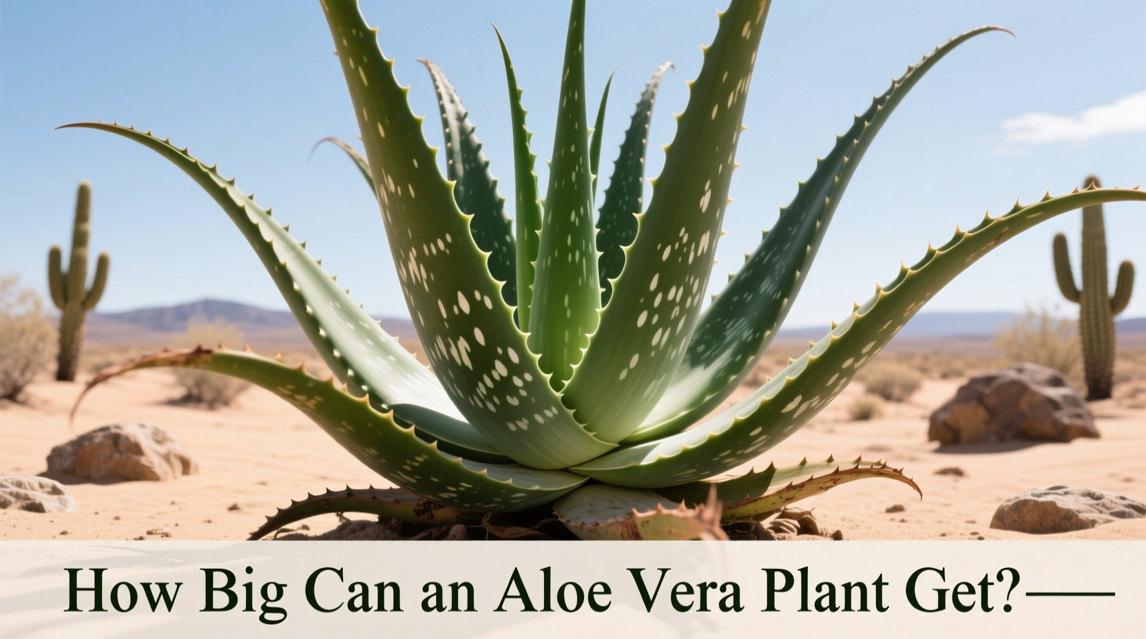 how big can an aloe vera plant get