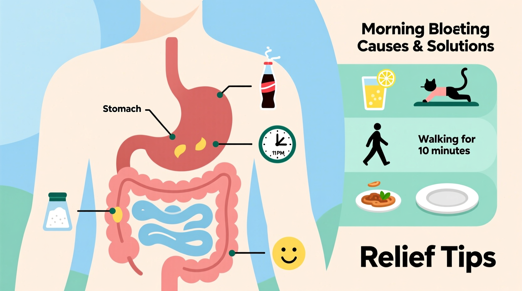 why am i bloated in the morning causes relief tips