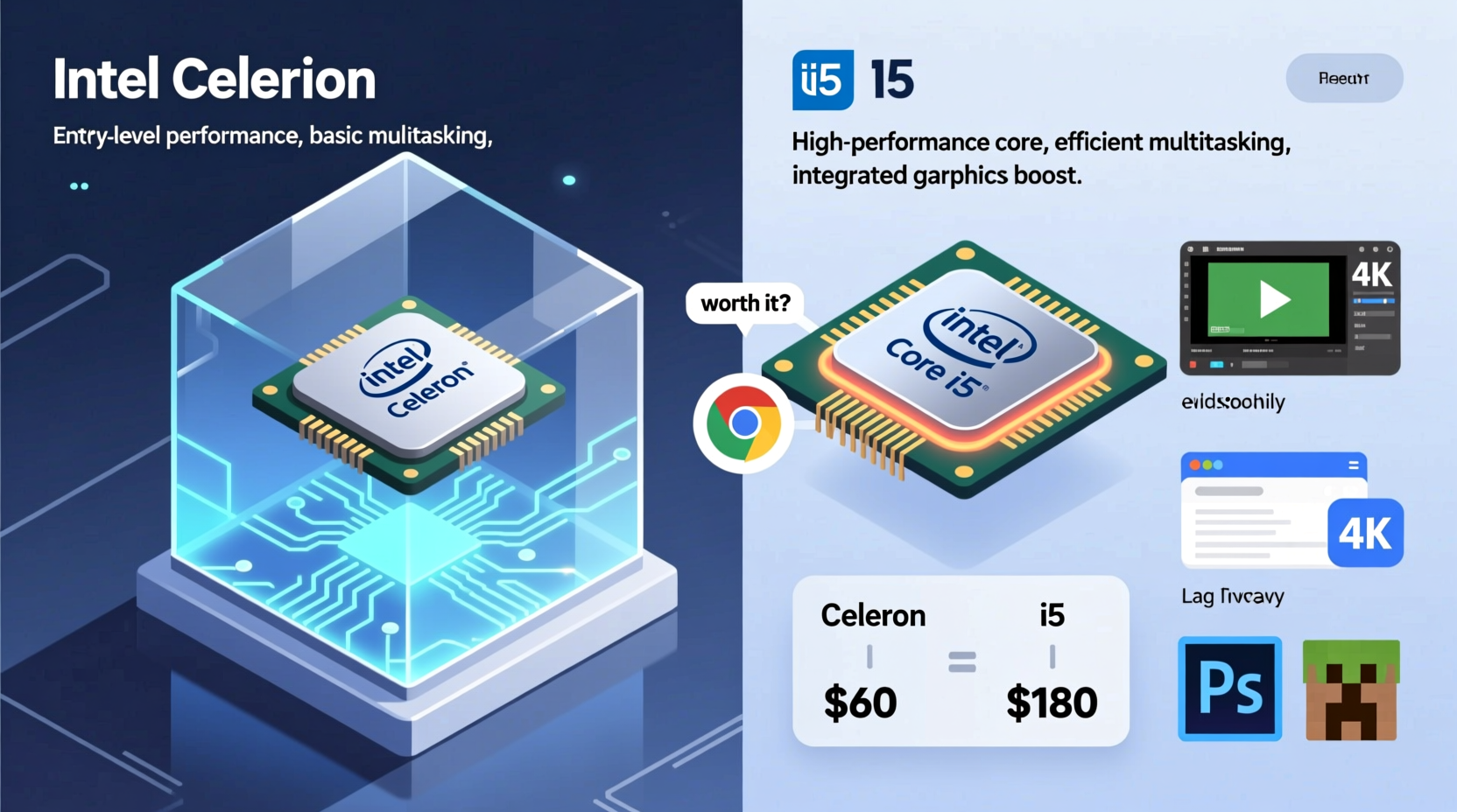 intel celeron vs i5 is the i5 really worth the extra money