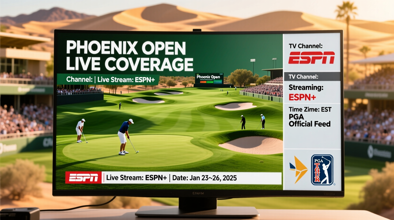 what channel is the phoenix open on