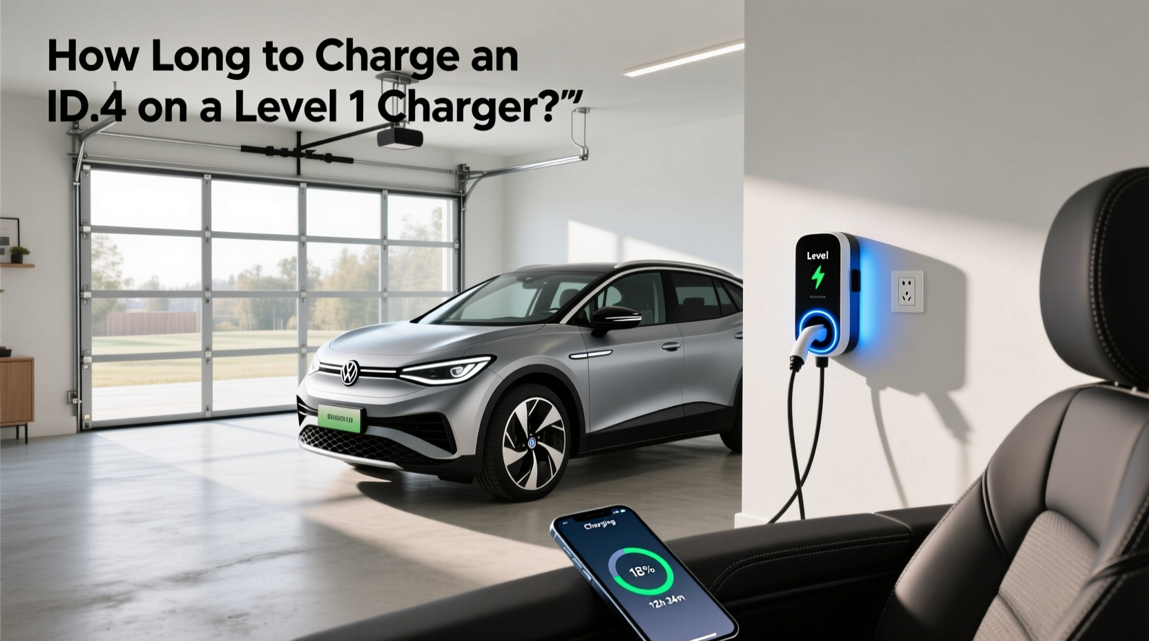How to choose vw id 4 level 1 charger,How long to charge ID4 on level 1 charger?