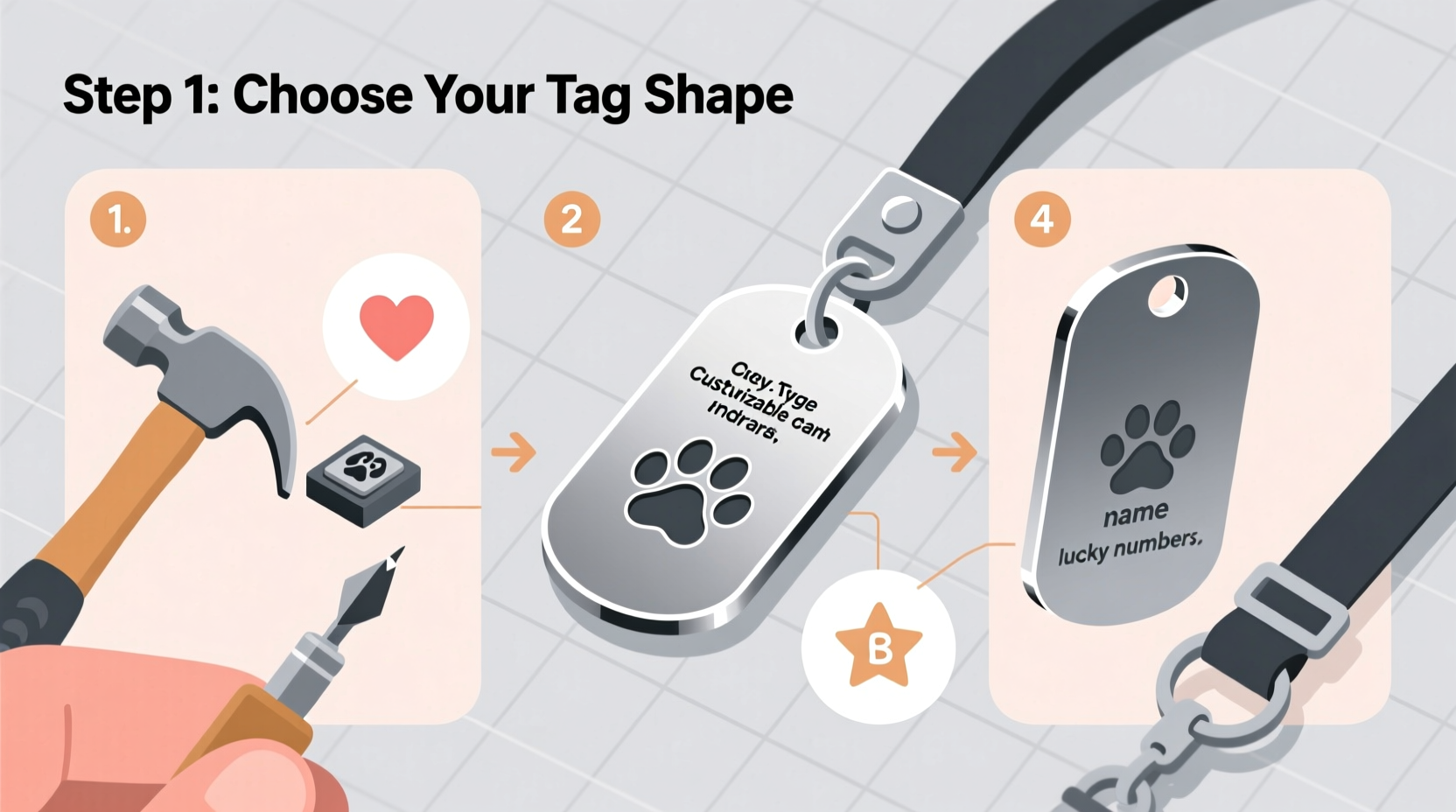step by step guide to assembling and customizing your dog tags for everyday wear