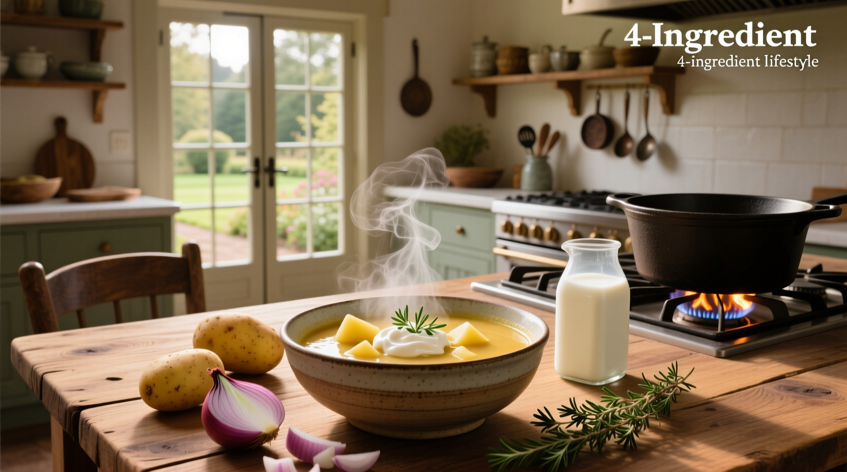 4 ingredient potato soup with milk