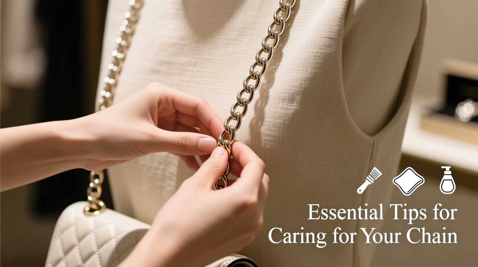 essential tips for caring for and maintaining the chain on your shoulder bag