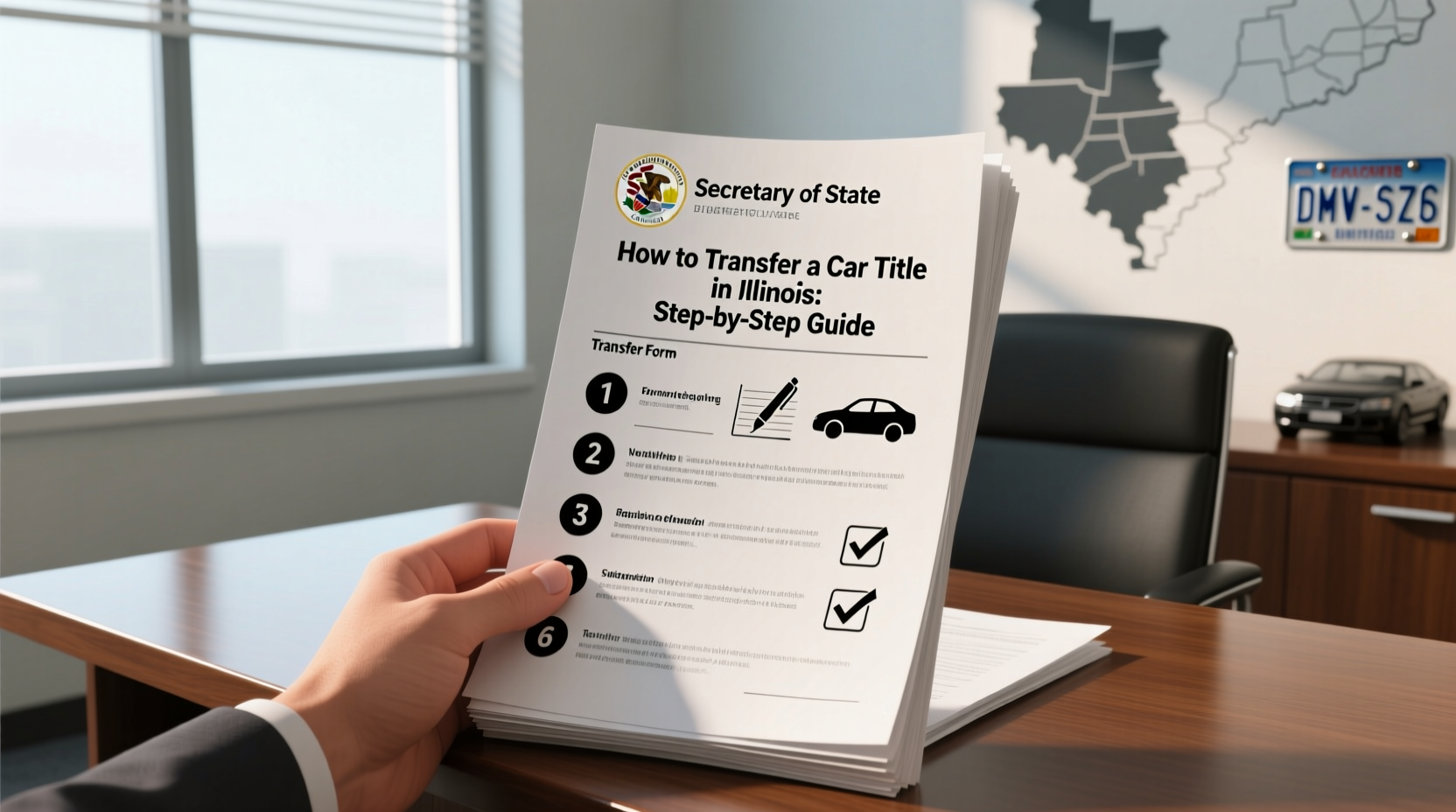 how do i transfer car title in illinois