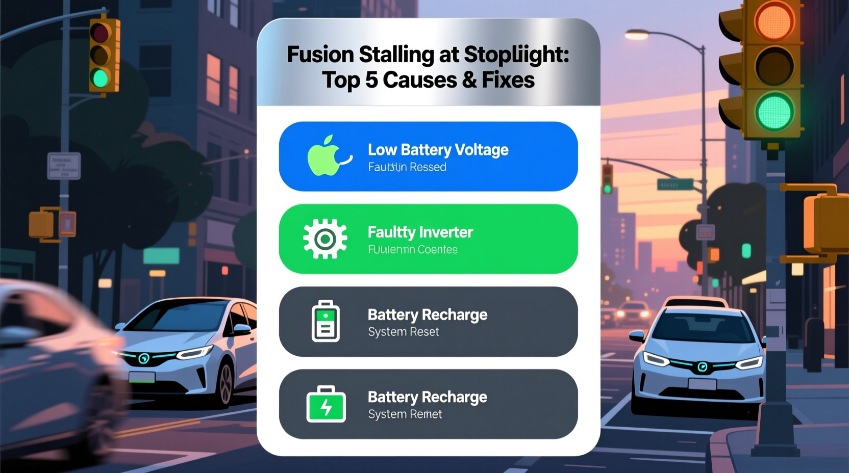 Fusion Stalling at Stoplights: Top 5 Causes & Fixes