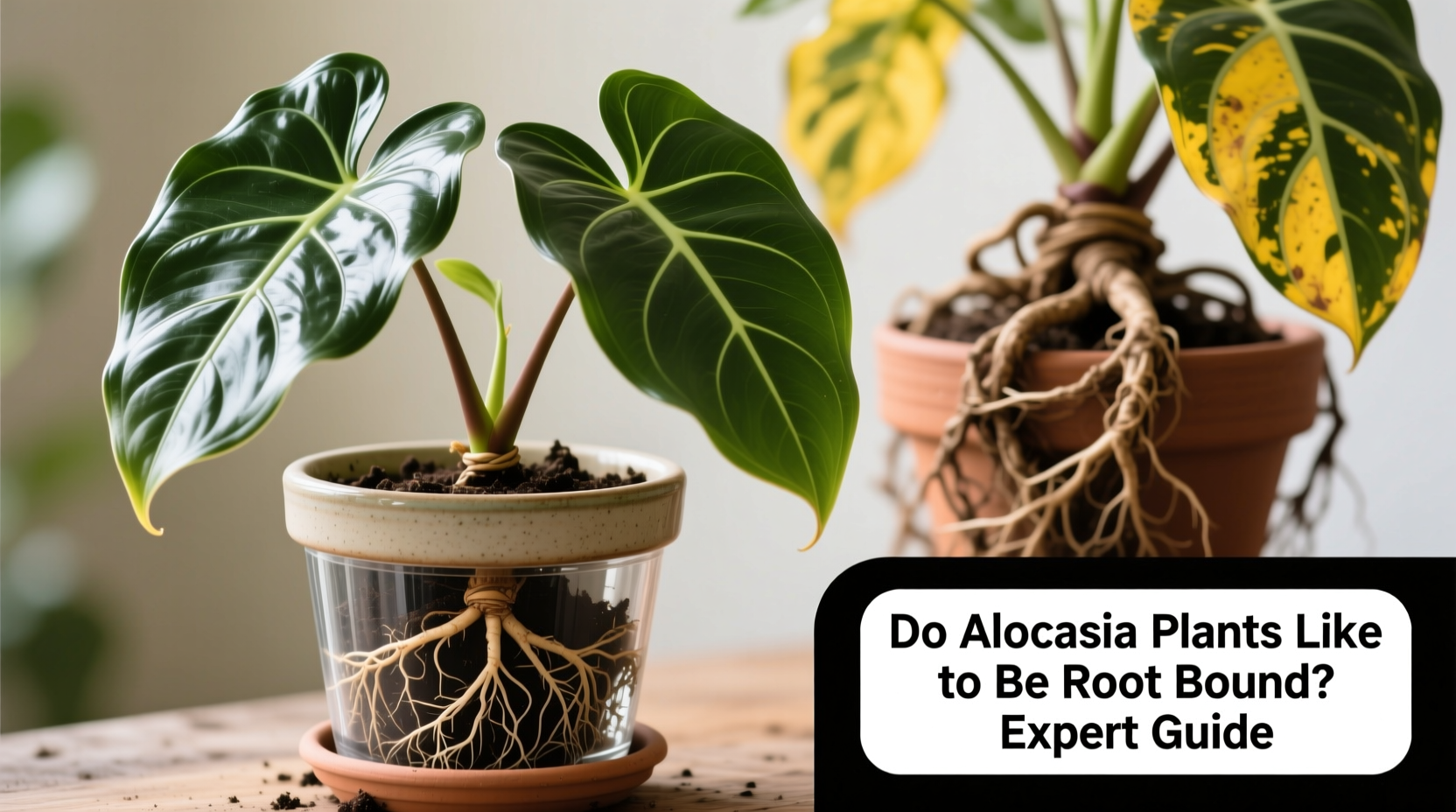 does alocasia like to be root bound