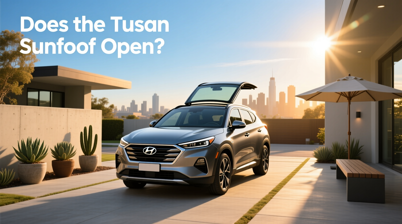 How to choose Hyundai Tucson sunroof,Does Tucson sunroof open?
