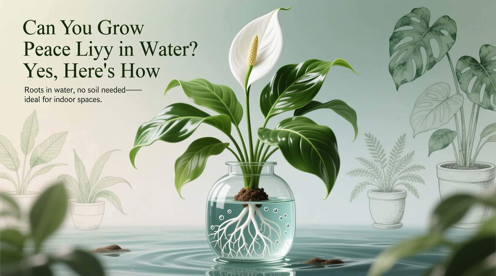Can You Grow Peace Lily in Water? Yes, Here's How