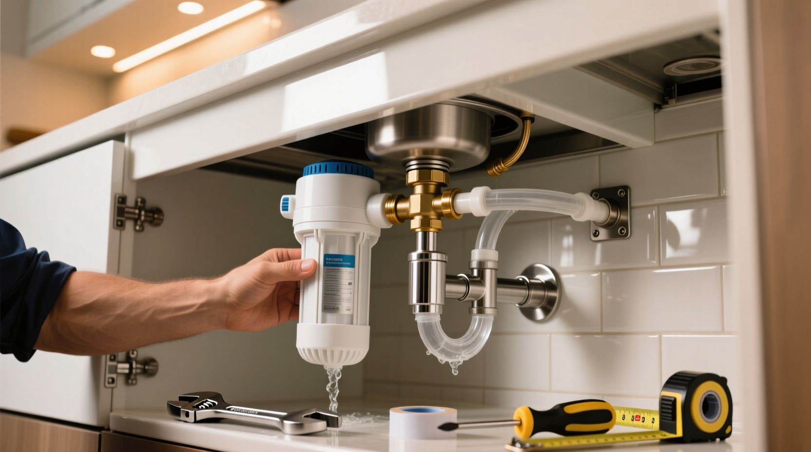 how to install an under the sink filter for better tast