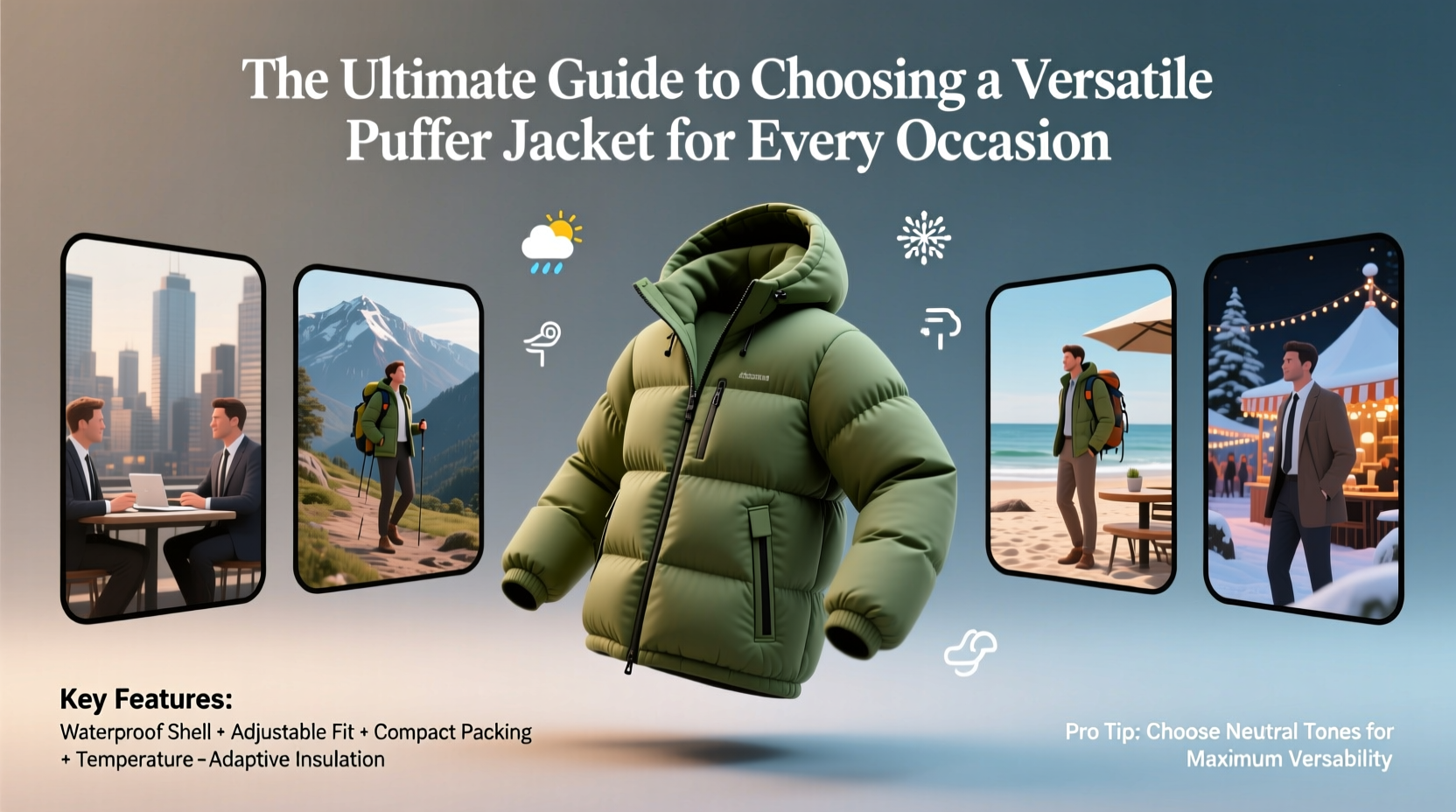 the ultimate guide to choosing a versatile puffer jacket for every occasion
