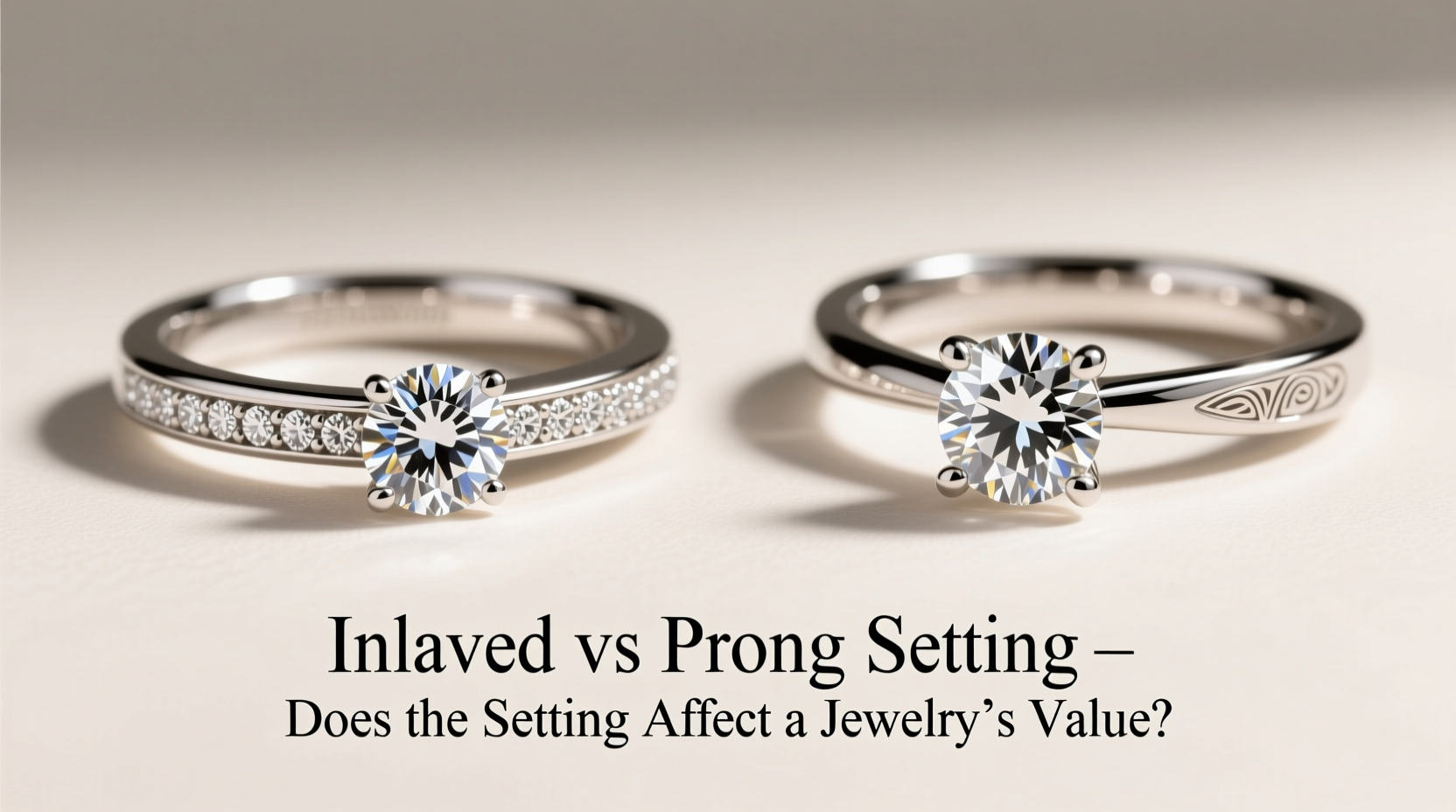 inlaid vs prong setting does the setting affect the jewelrys value