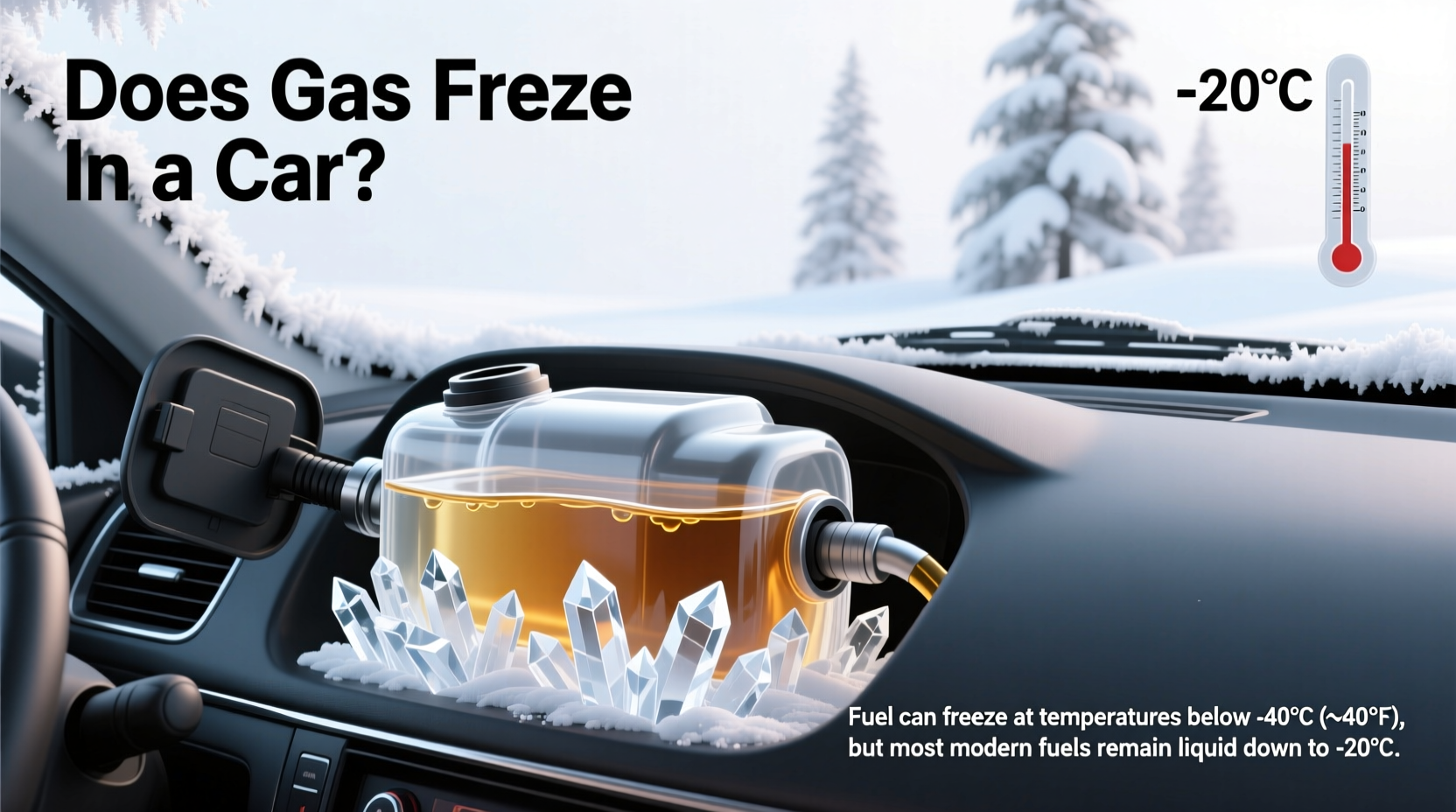 does gas freeze in a car