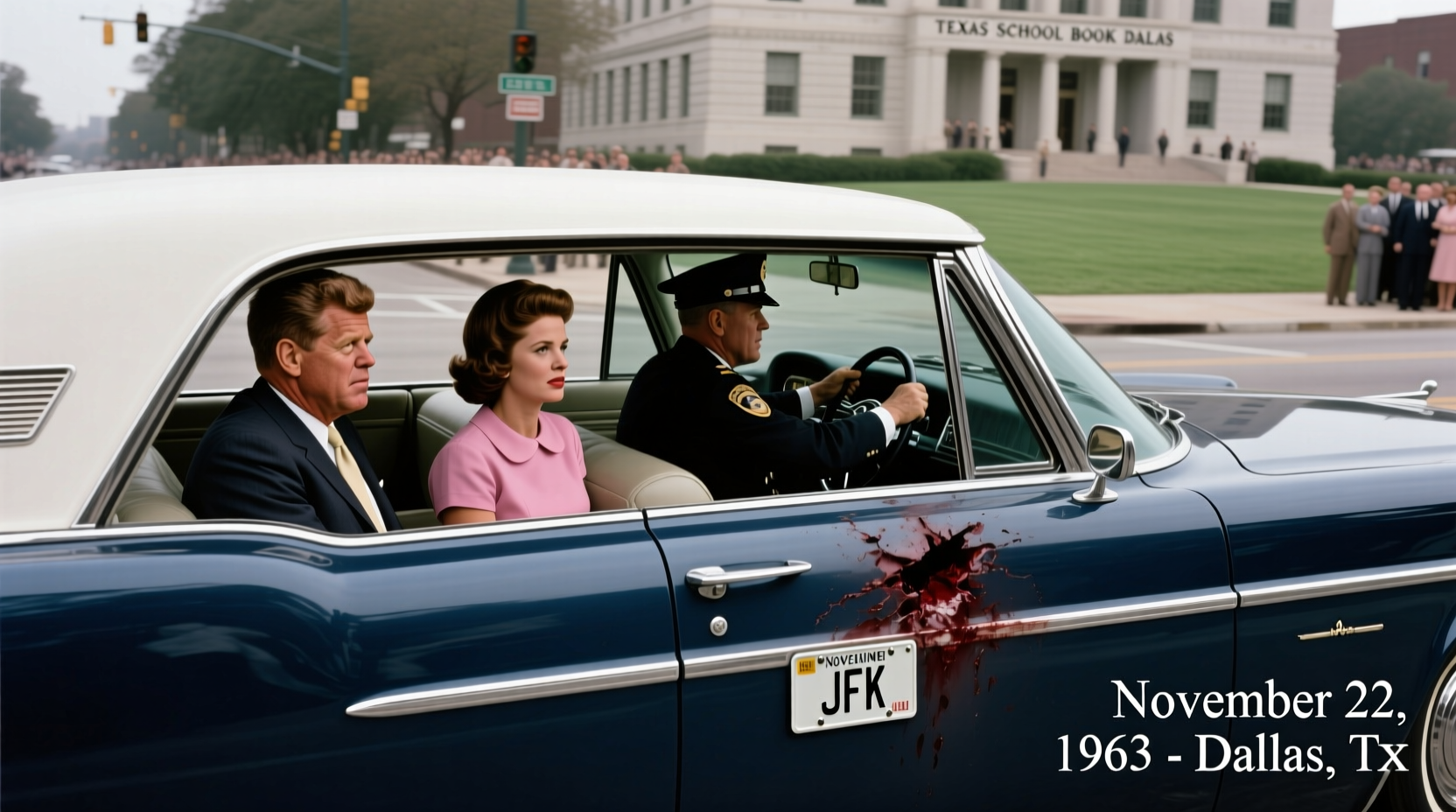 how many people were in jfk car