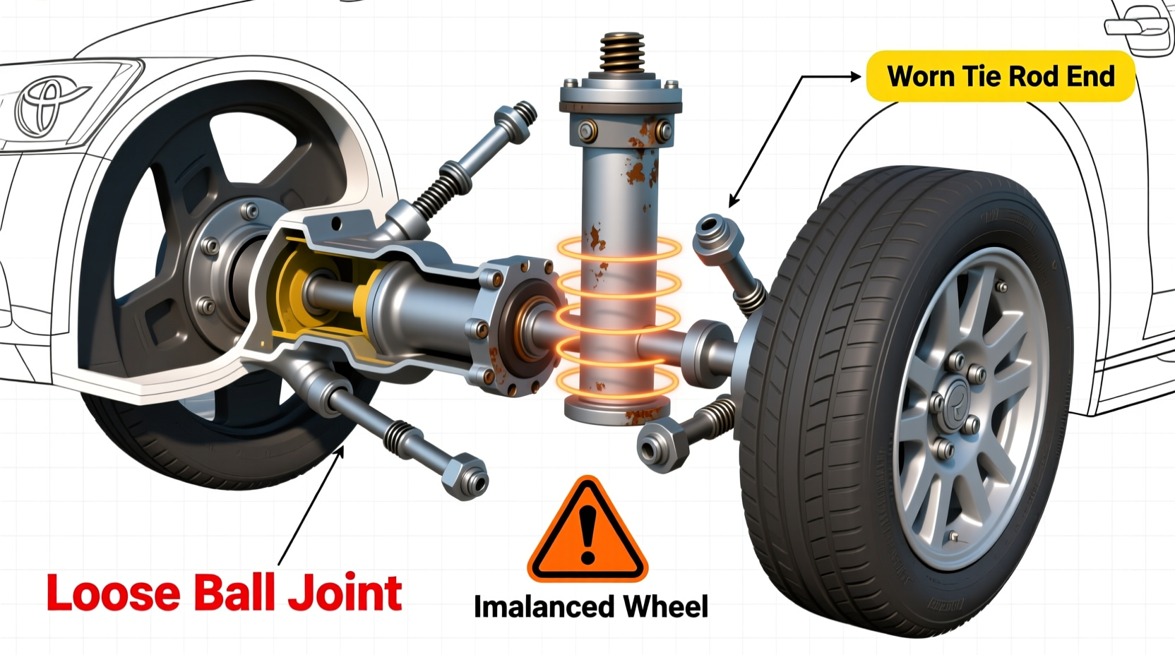 hilux steering vibration diagnosis