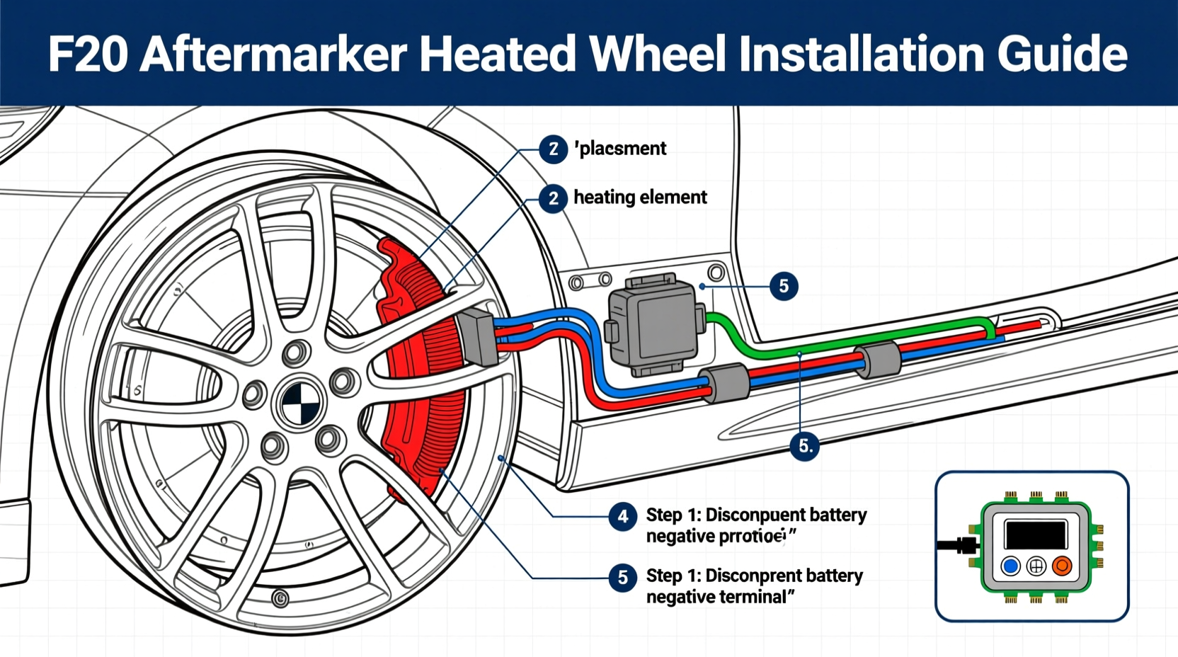 f20 aftermarket heated wheel install