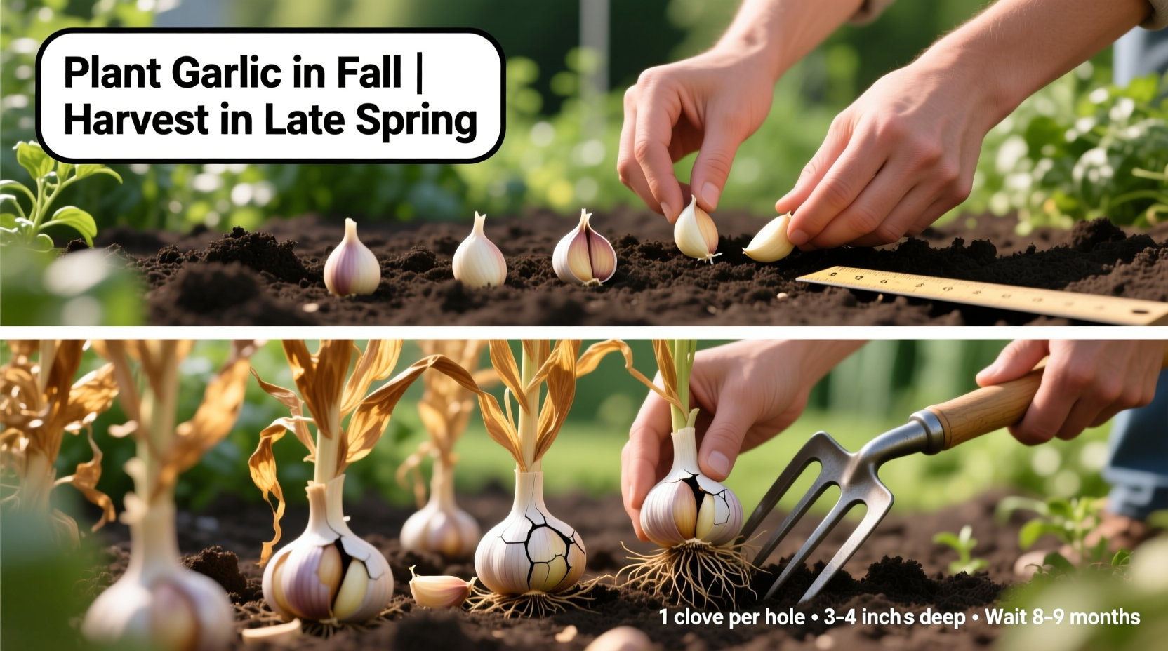 how to plant and harvest garlic
