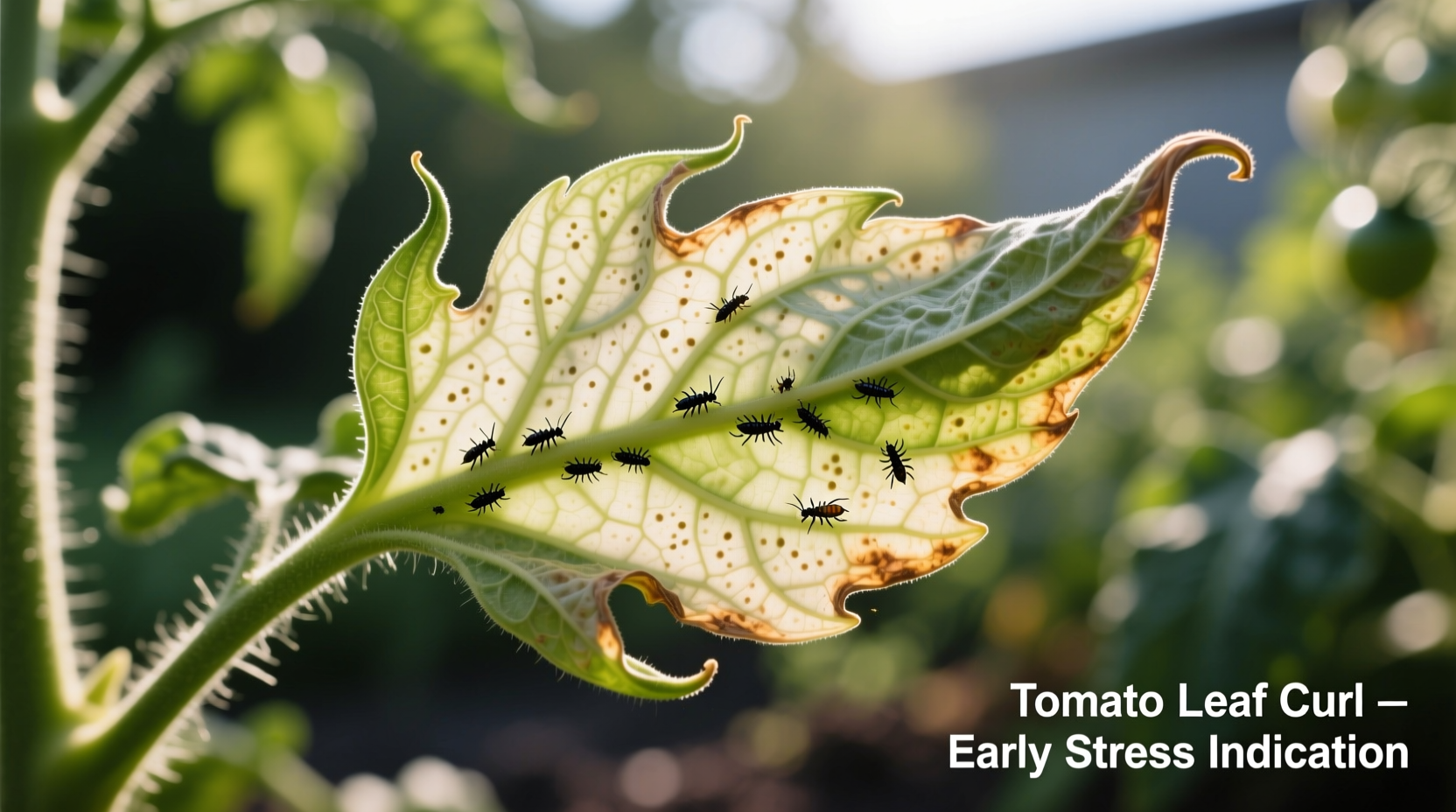 tomato leaves are curling