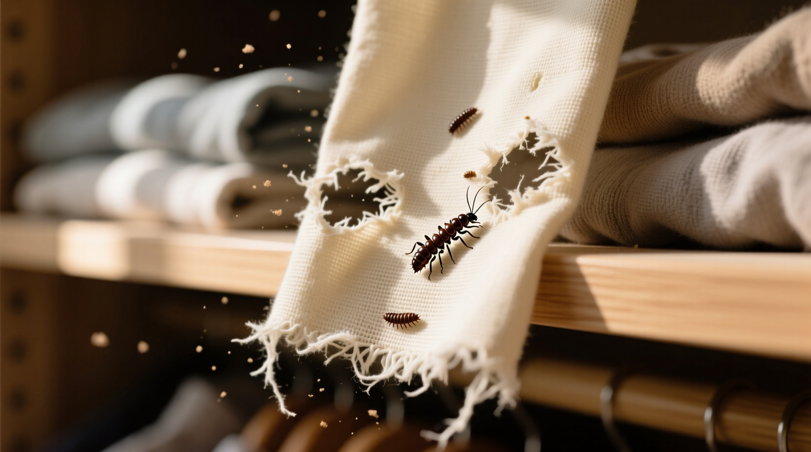 how to control clothes eating insects