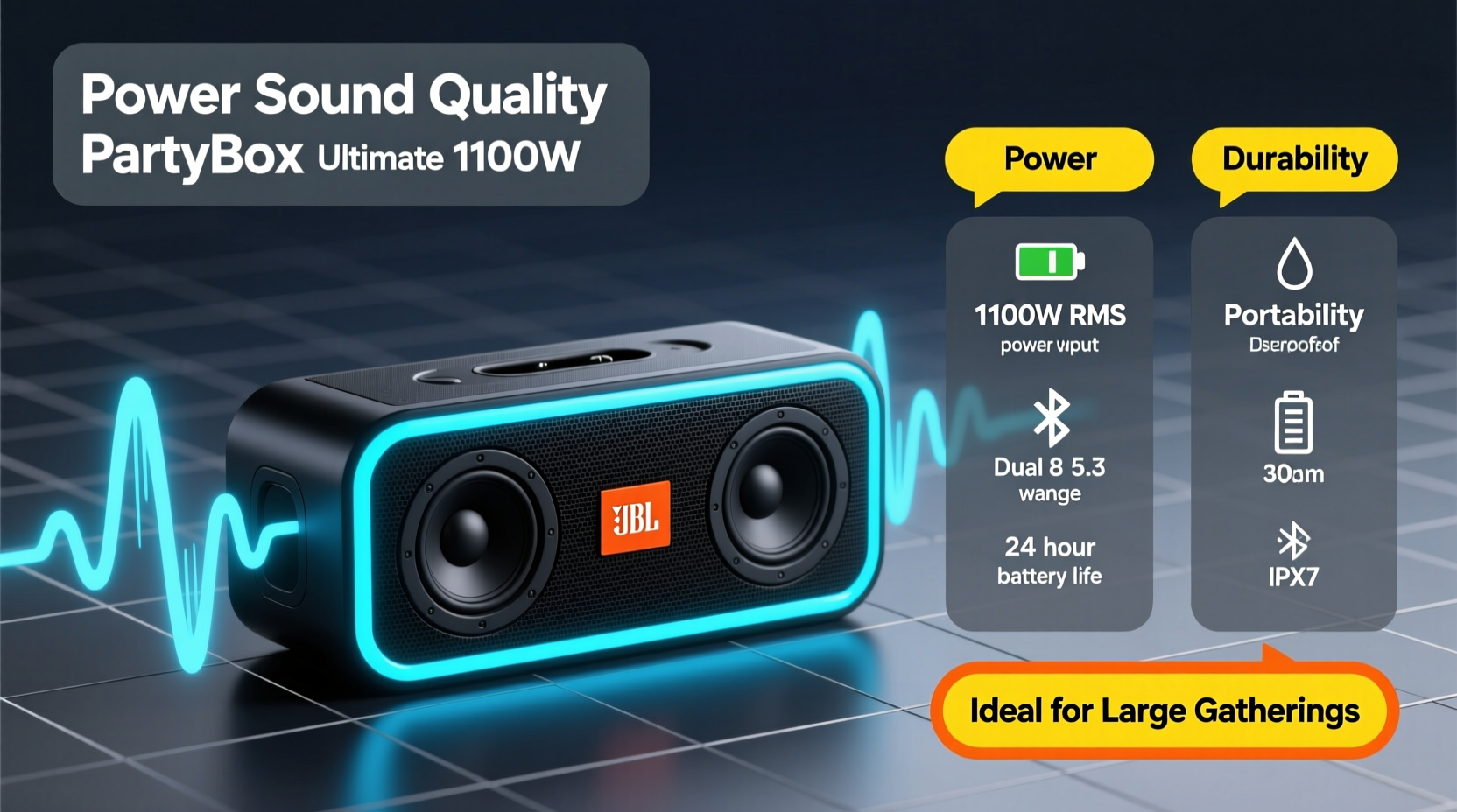 partybox ultimate jbl 1100w