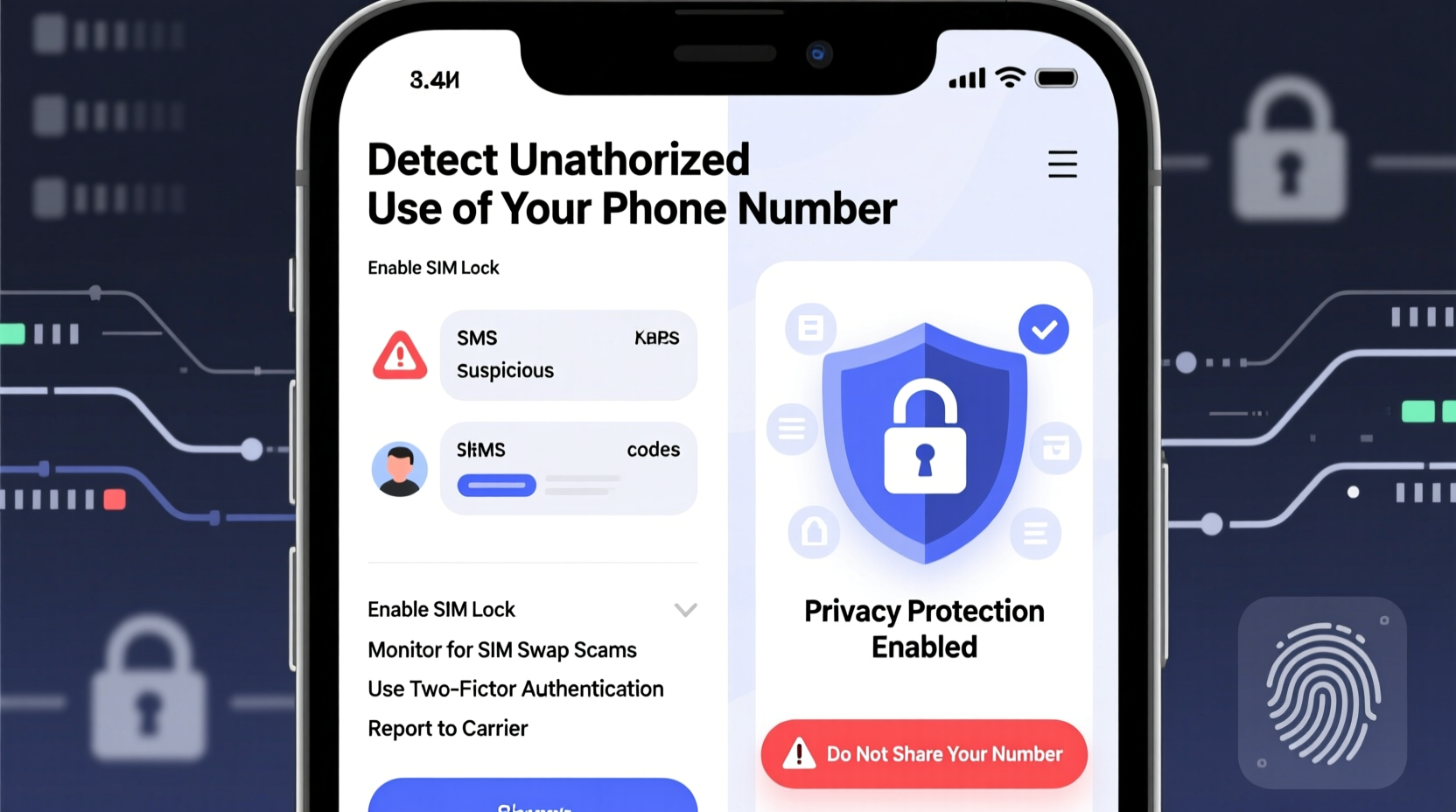 how to detect unauthorized use of your phone number and protect your privacy