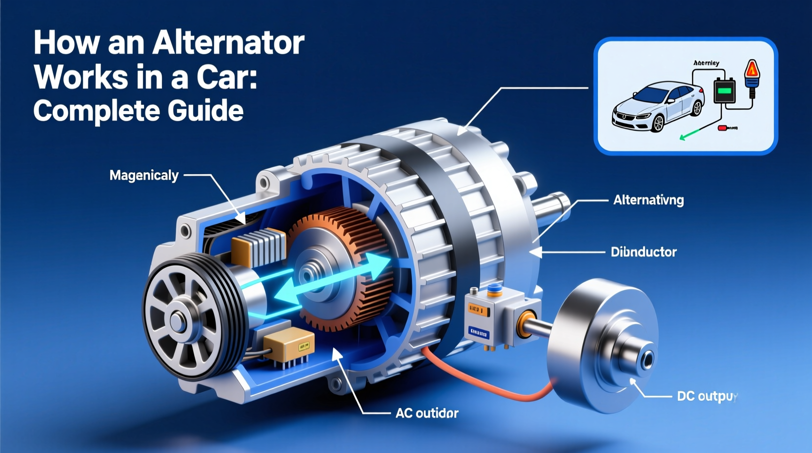 how does an alternator work on a car