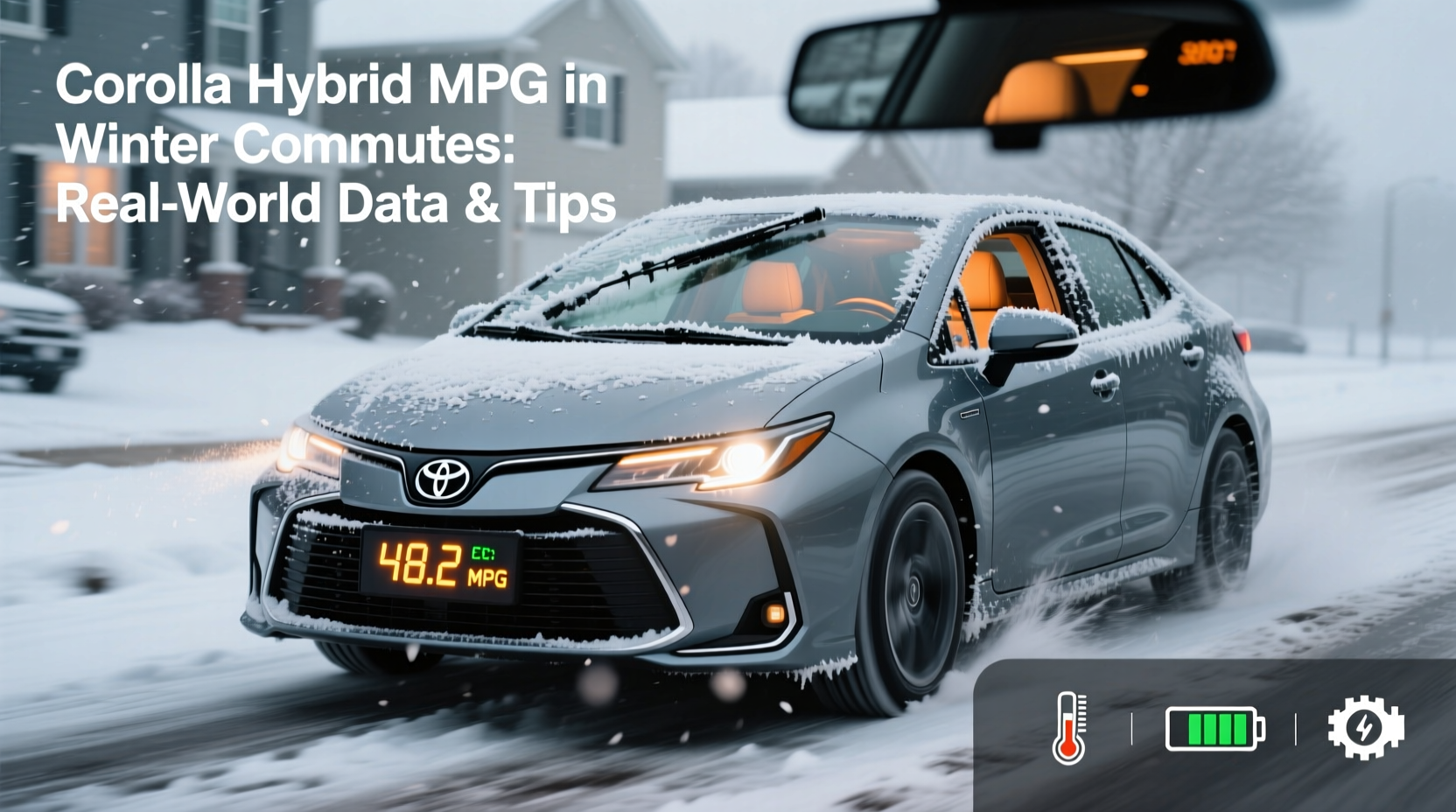 corolla hybrid mpg winter commute
