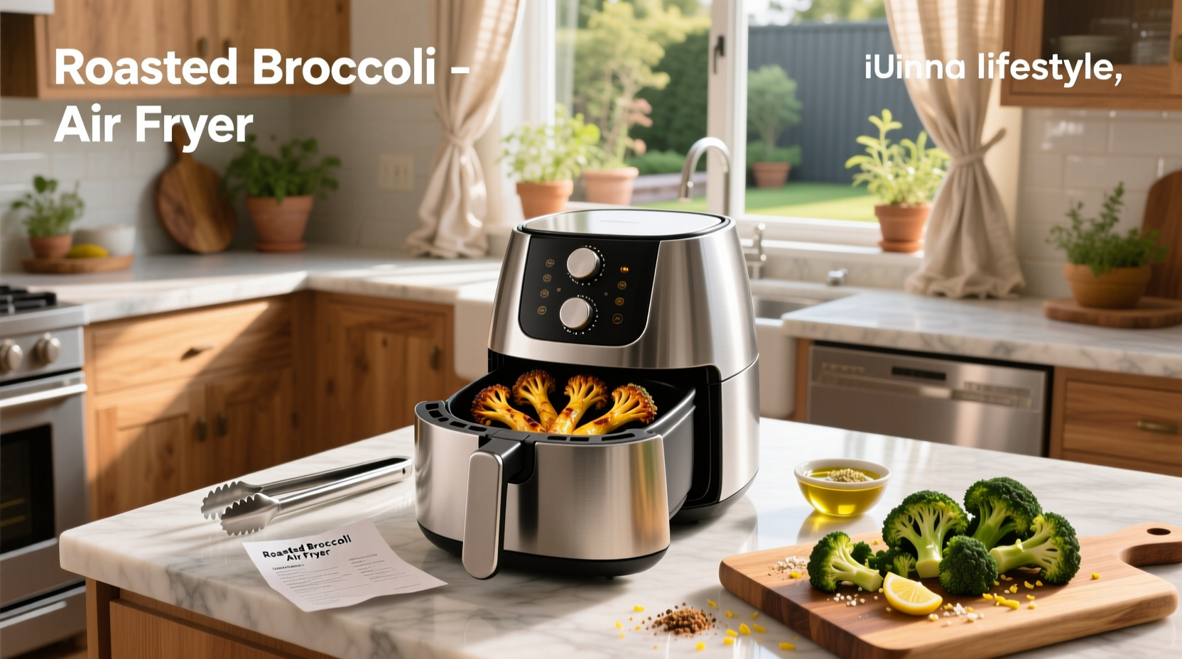 air fryer roasted broccoli recipe