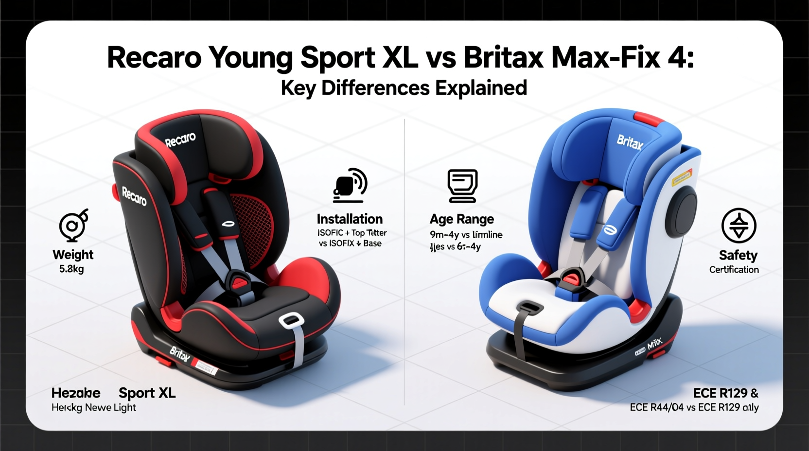 recaro xl vs britax maxfix4