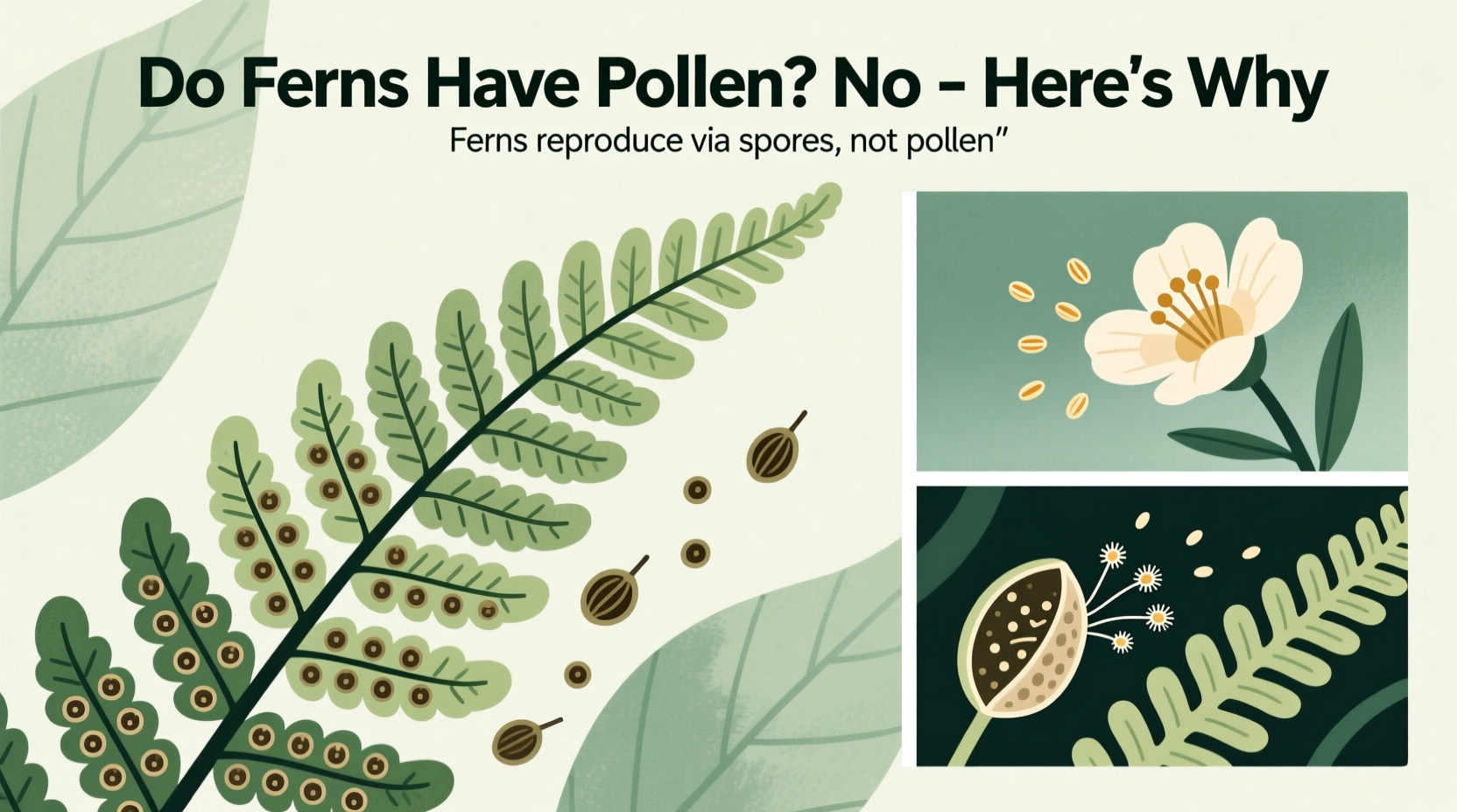 does fern have pollen
