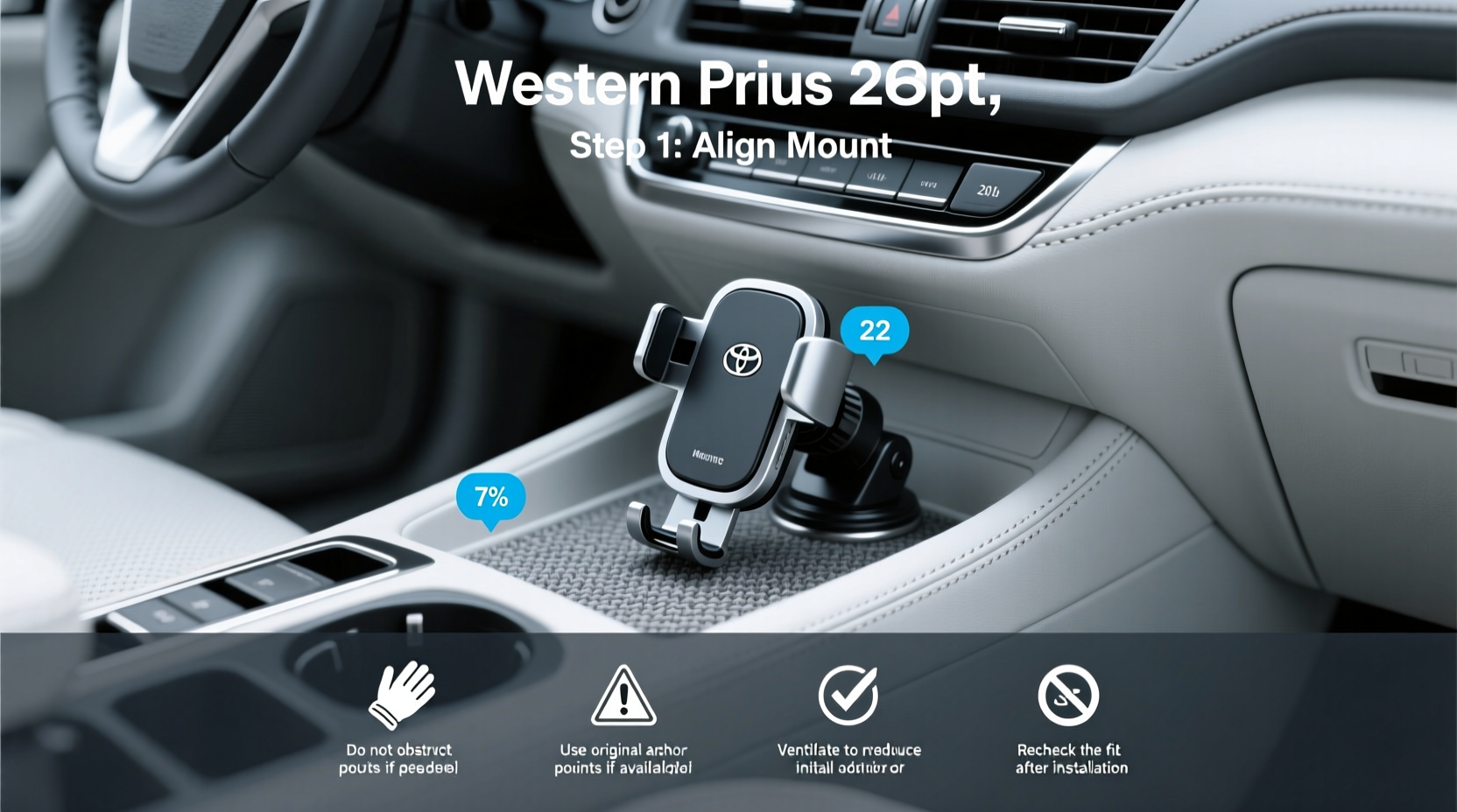 2012 prius phone mount