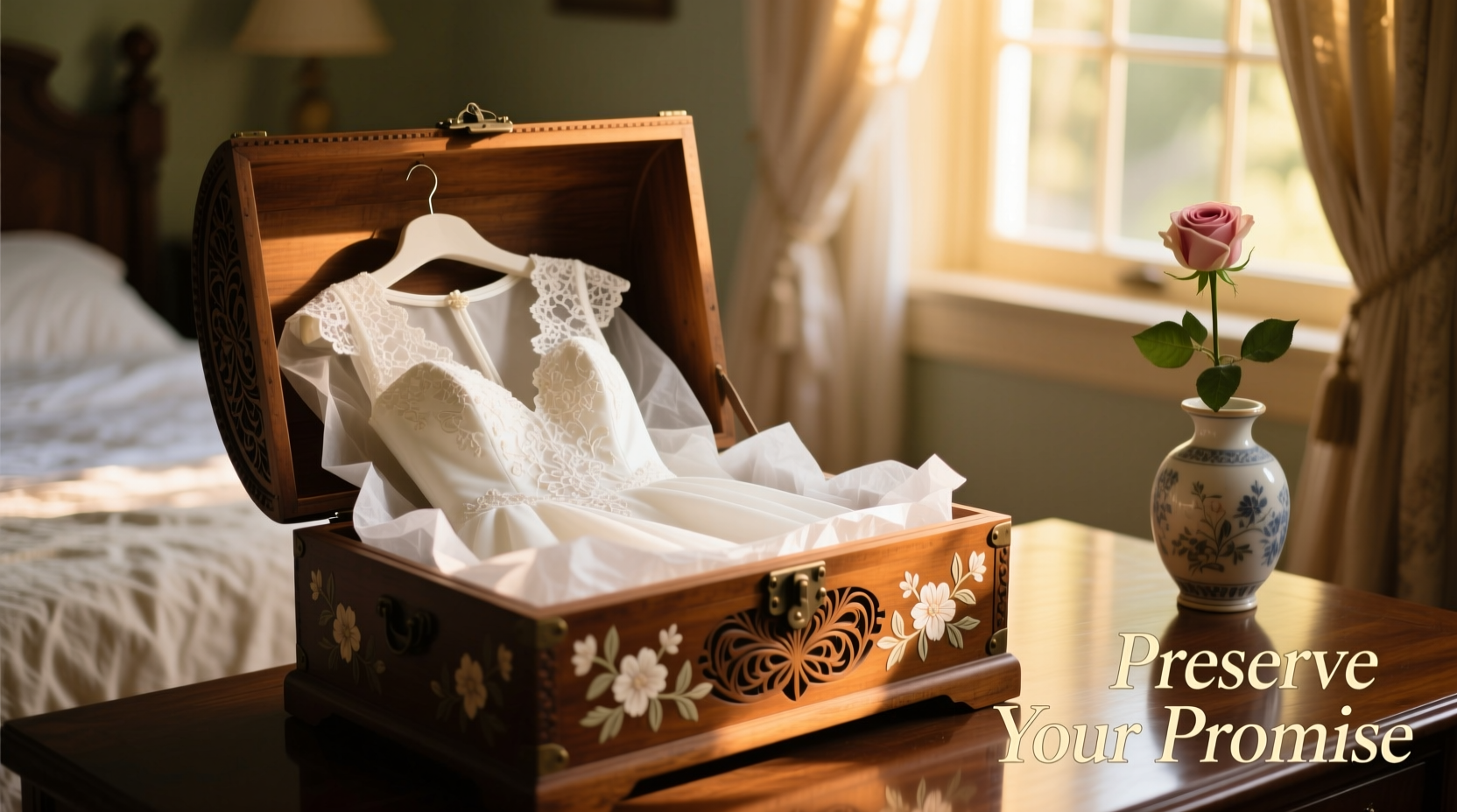 how do you store a wedding dress