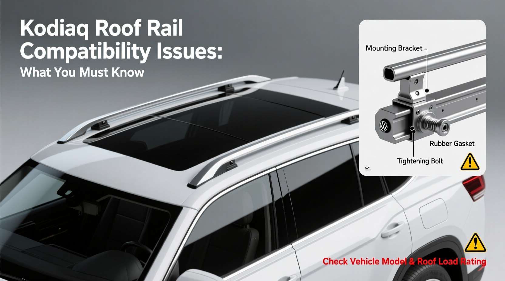 kodiaq roof rail compatibility issue