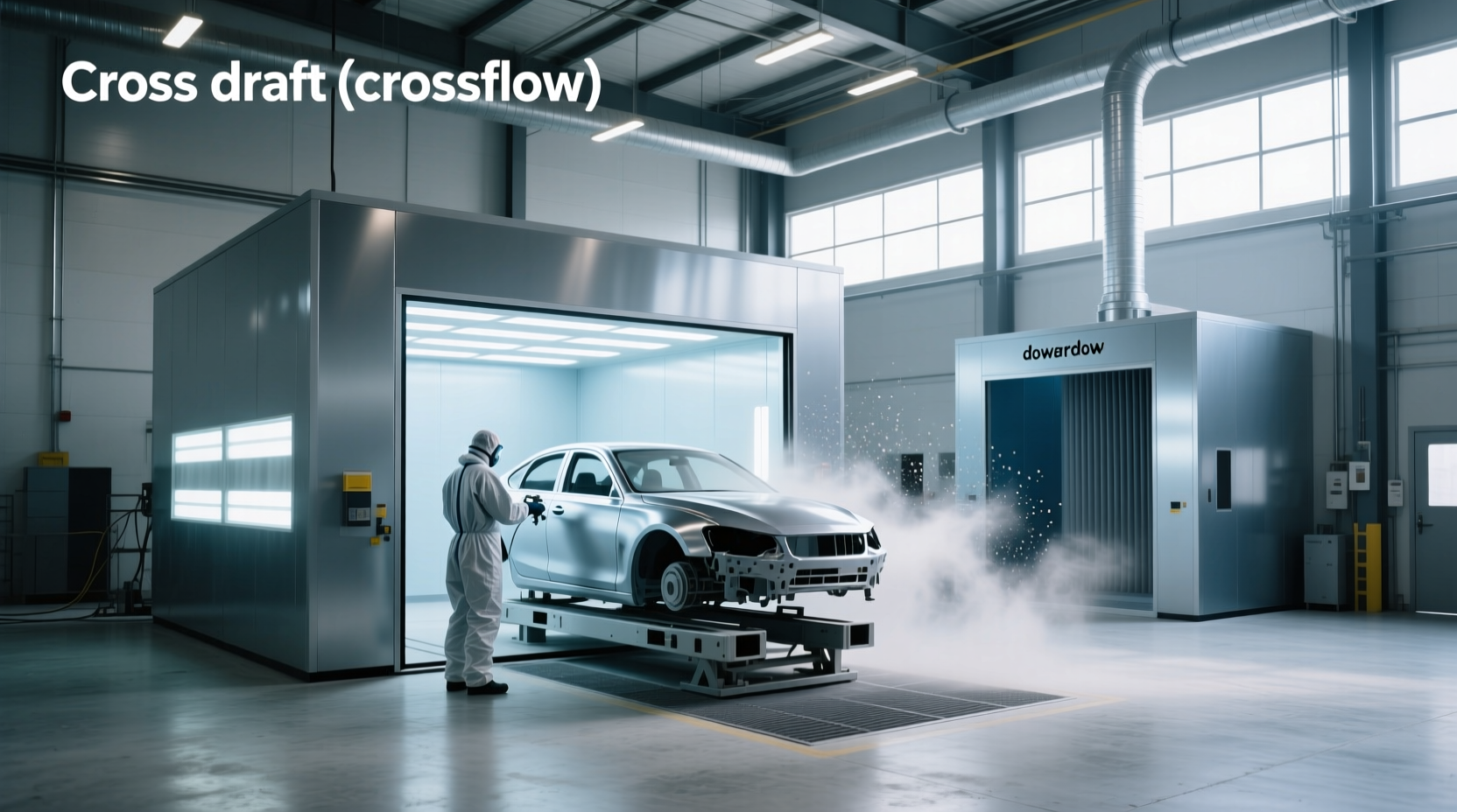 How to Choose Spray Booth Cross Draft, What Is the Difference Between Crossflow and Downdraft Paint Booths?