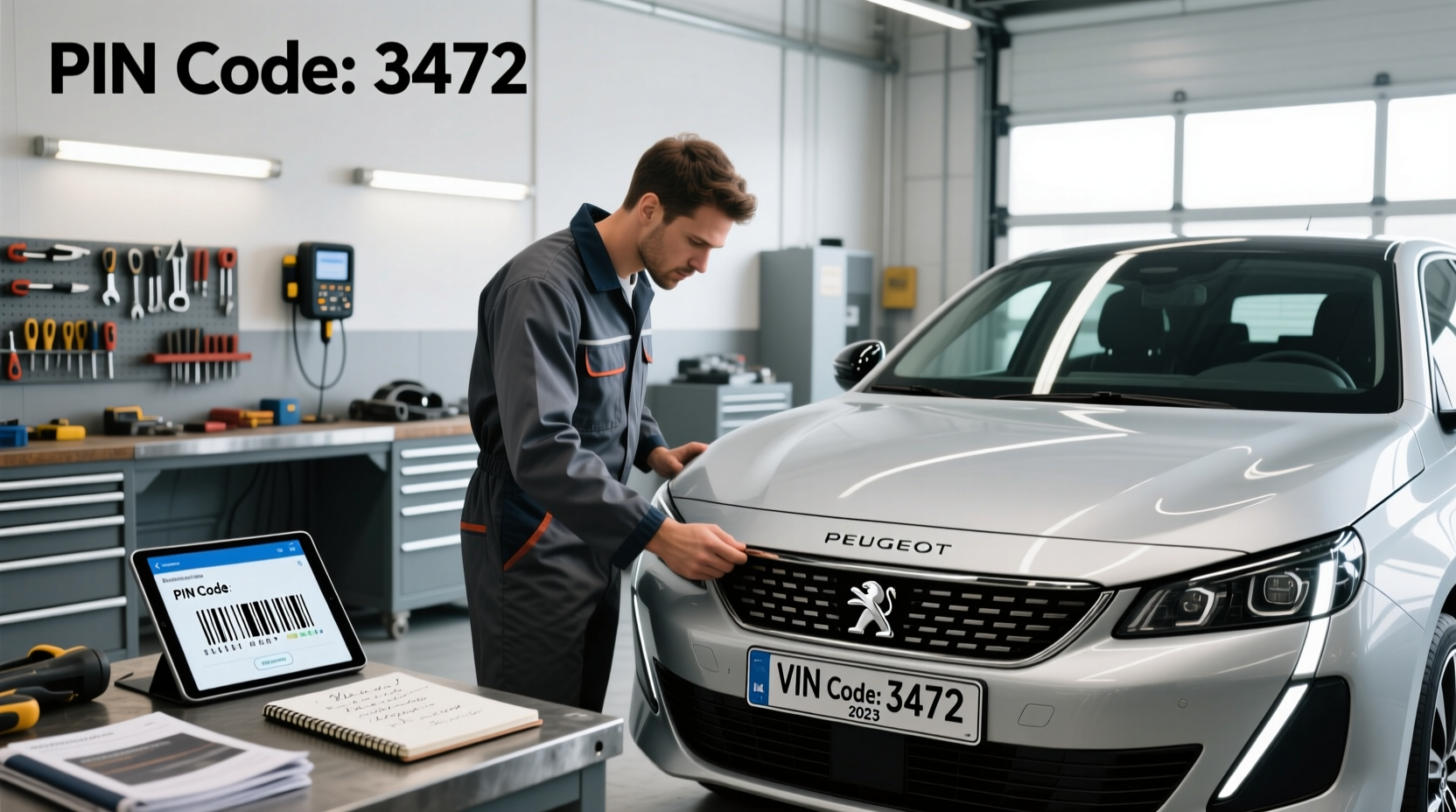 How to choose pin code peugeot from vin, How to check Peugeot VIN number?