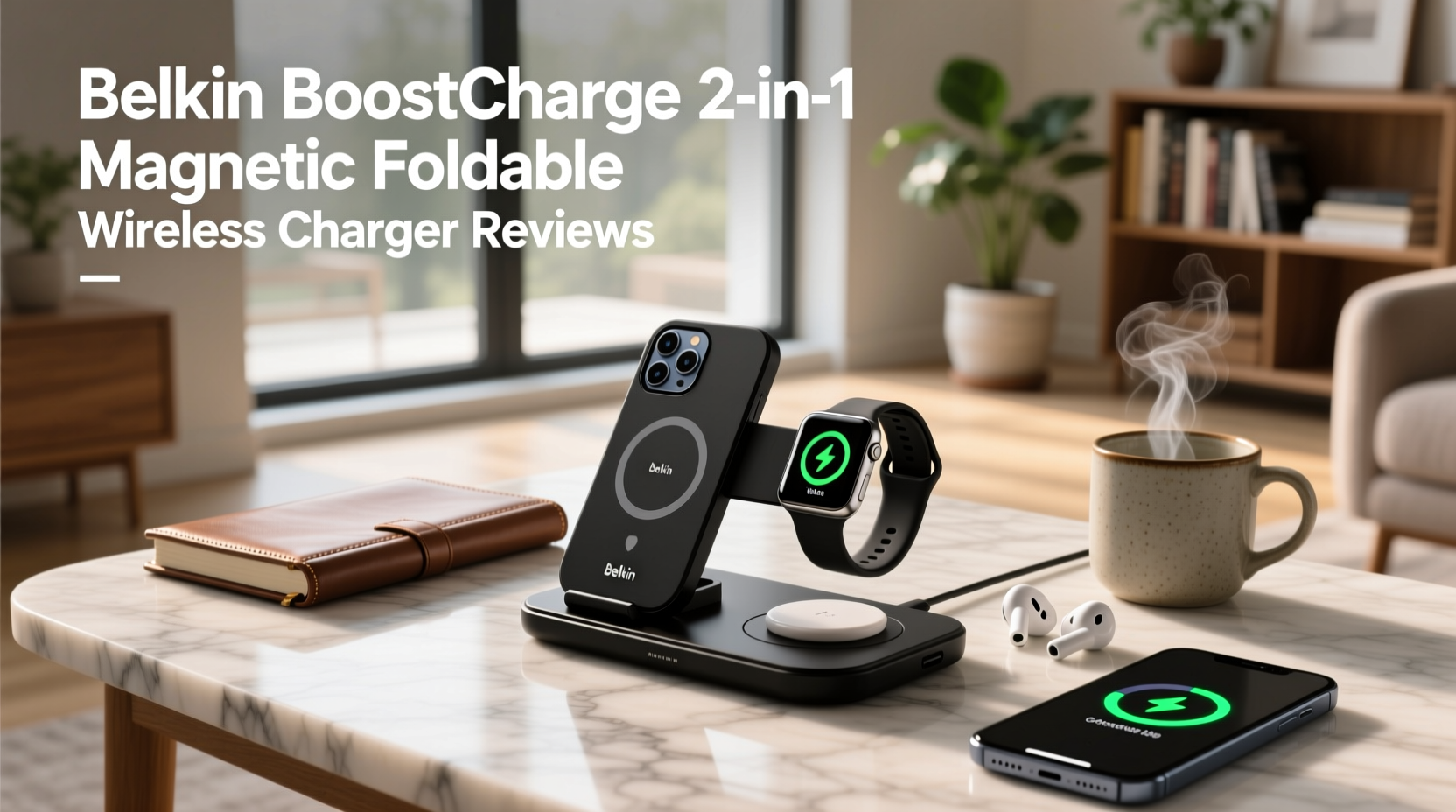 belkin boostcharge 2-in-1 magnetic foldable wireless charger reviews buying guide