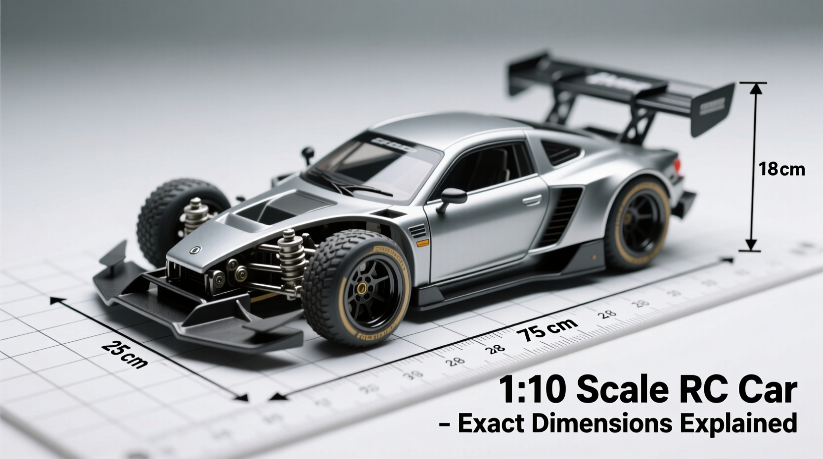 how big is 1 10 scale rc car