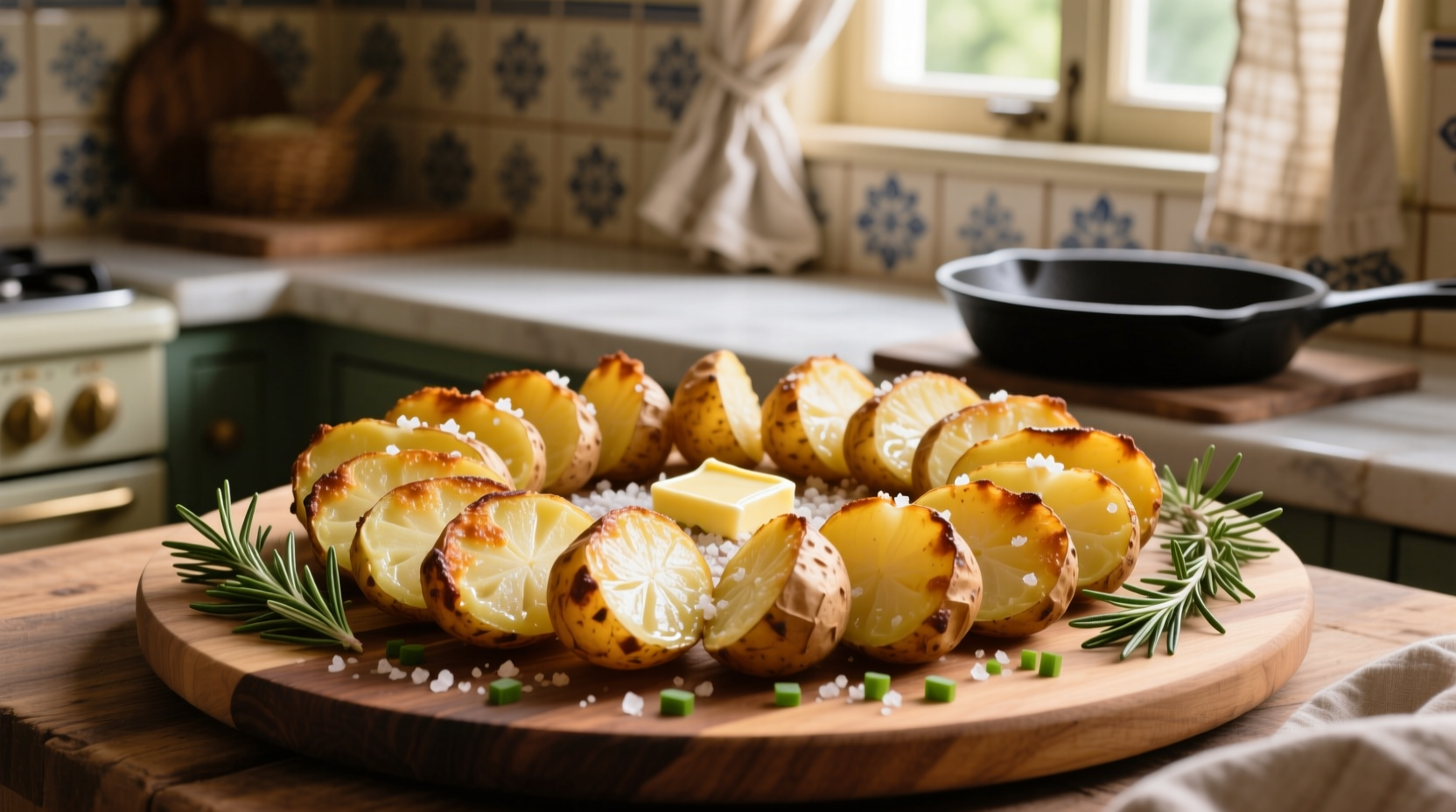 Perfect Sliced Baked Potato: Crispy Outside, Fluffy Inside