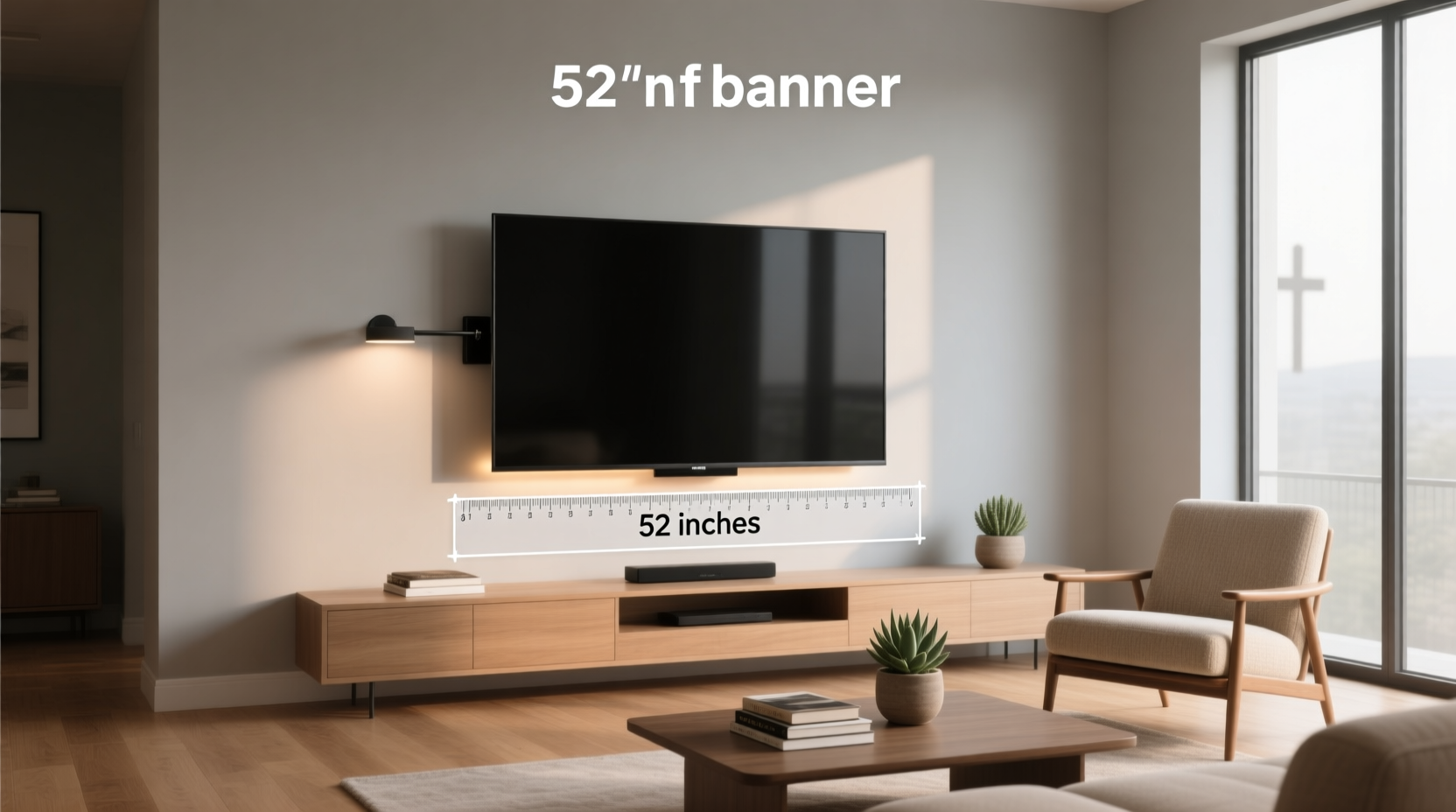 52 inch tv dimensions width, height fit guide