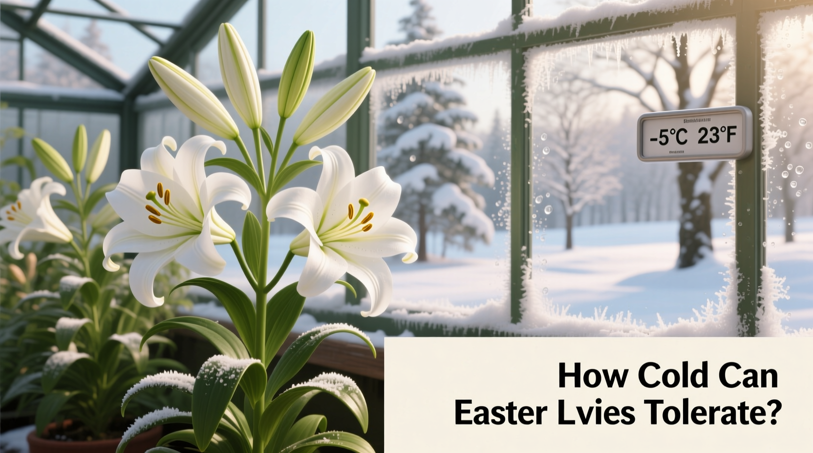 how cold can easter lilies tolerate