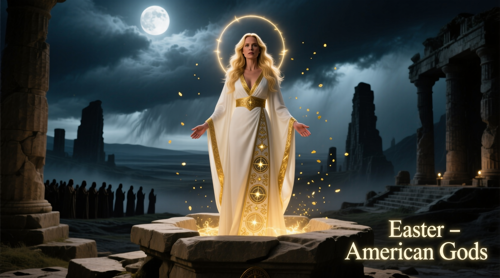 who plays easter in american gods