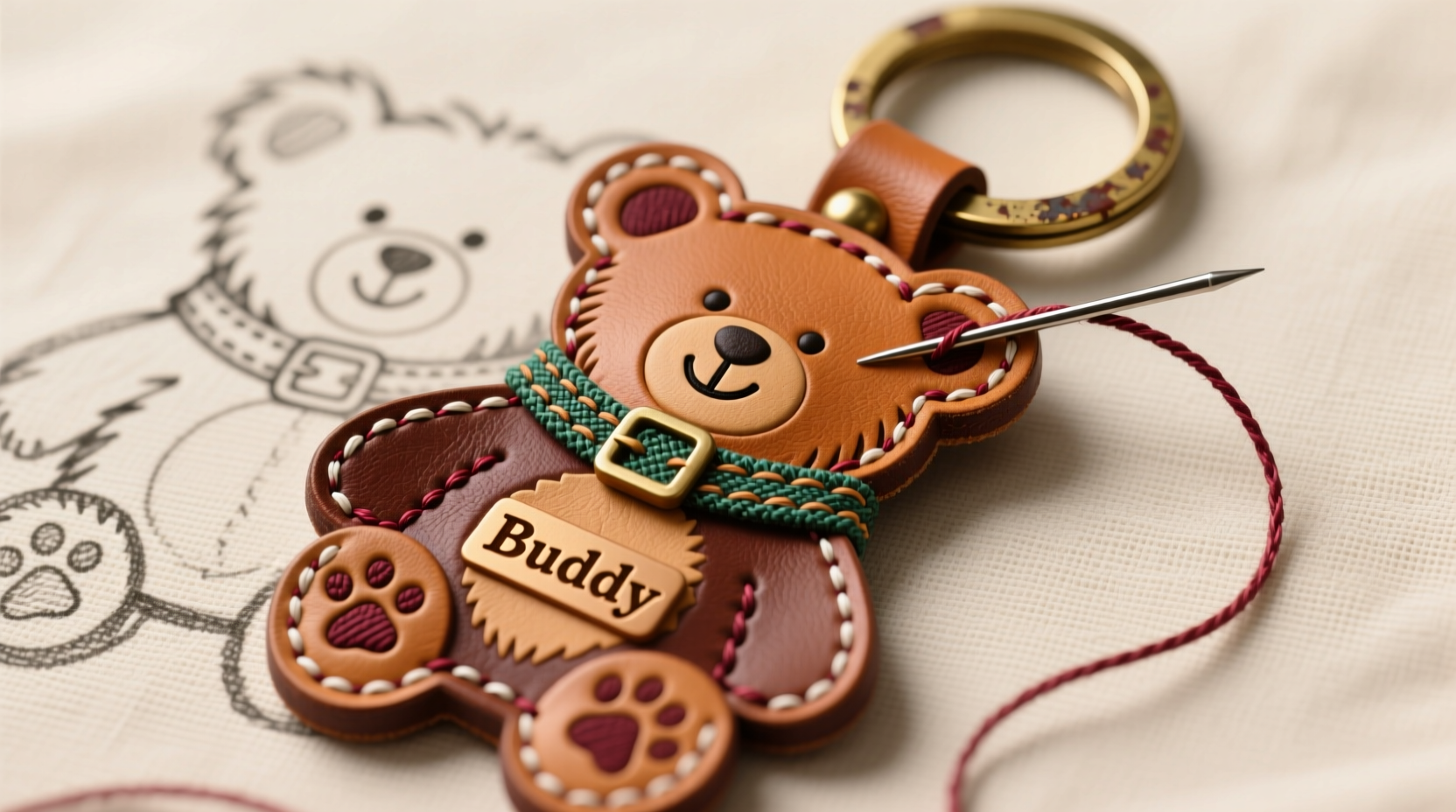 creative tips for personalizing your leather teddy dog keychain a step by step guide