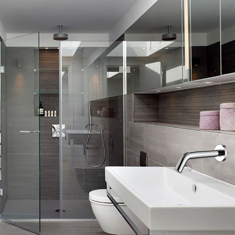 Modern Lavatory Washbasin Wall-mounted Auto Tap
