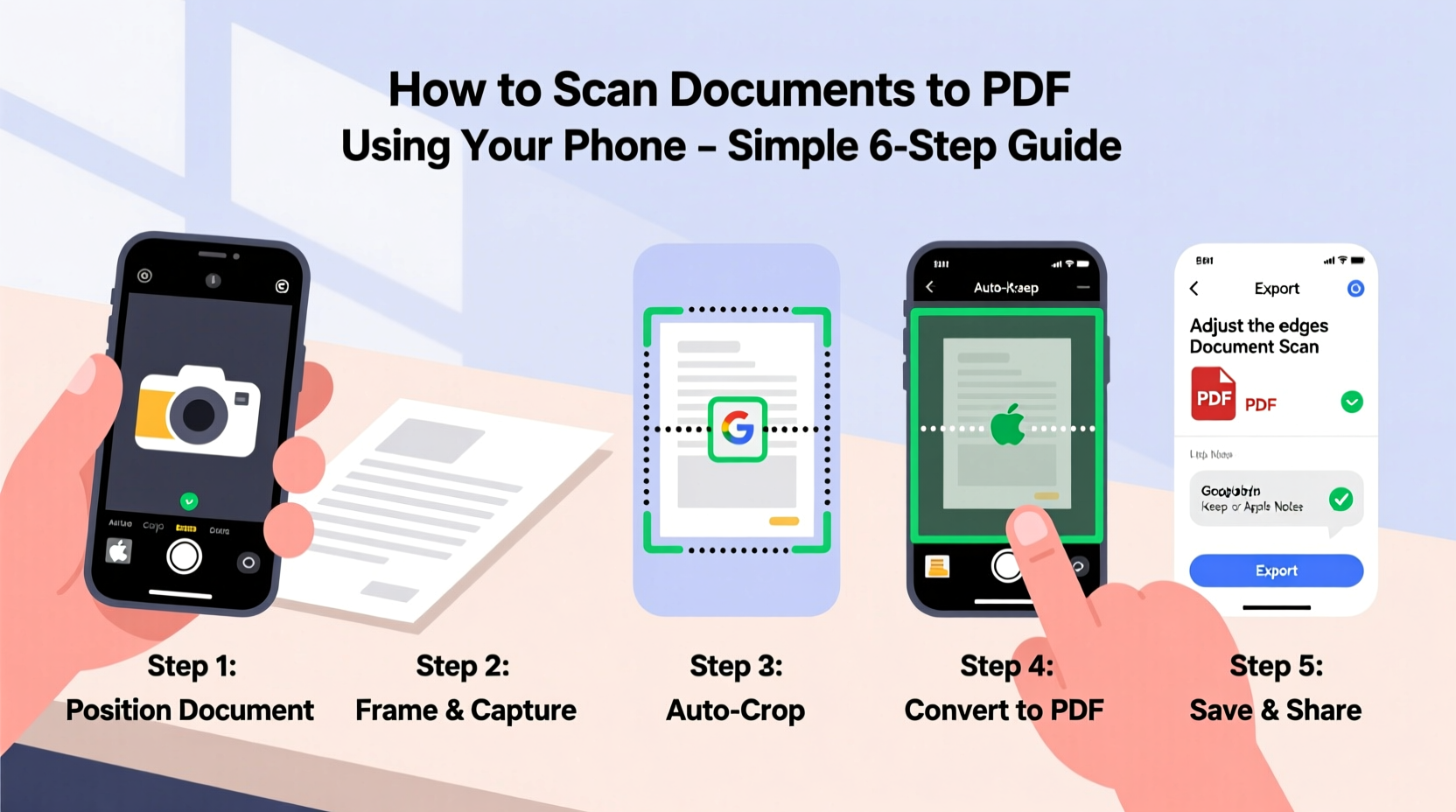 How To Easily Scan Documents To Pdf Using Your Mobile Phone Step By