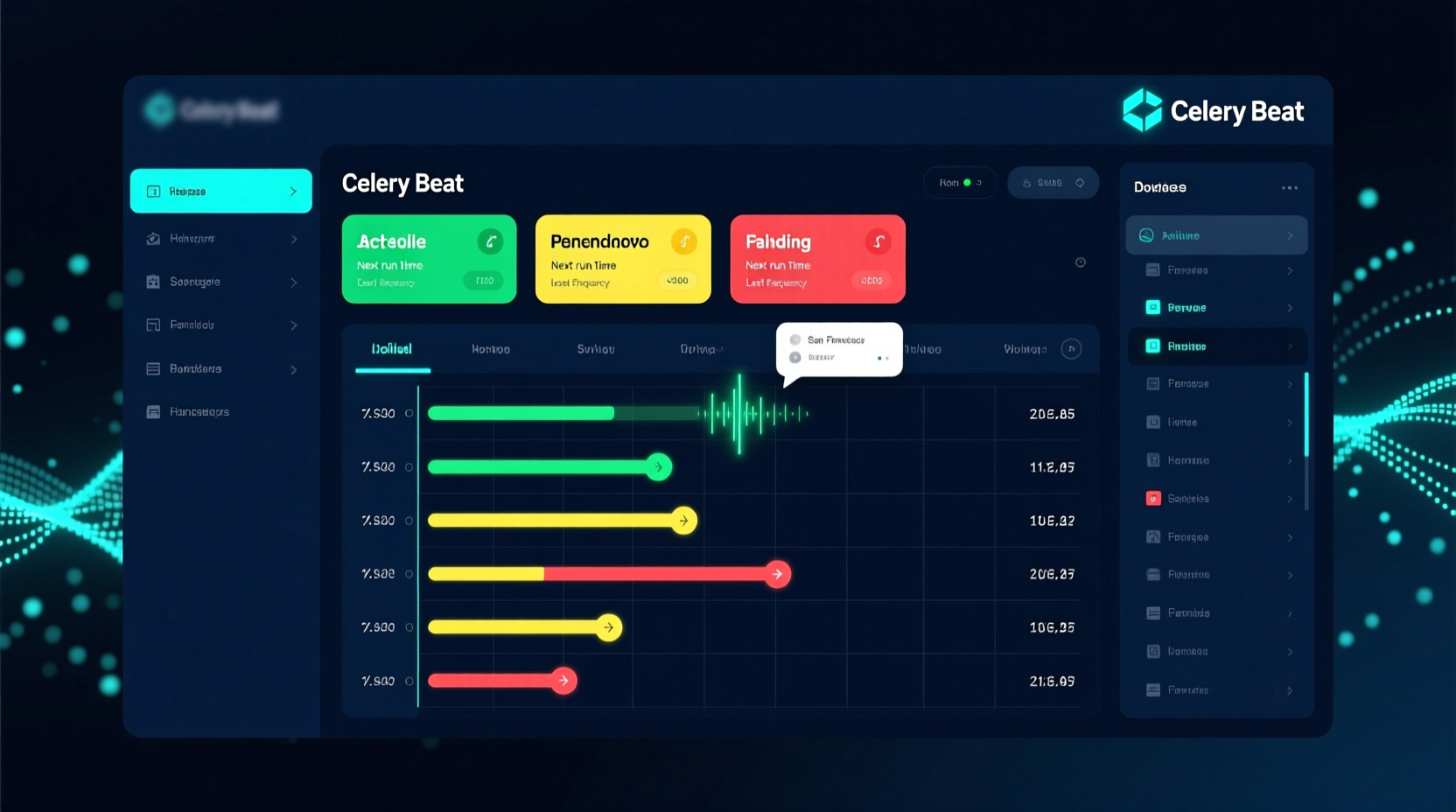 Celery Beat scheduler dashboard interface