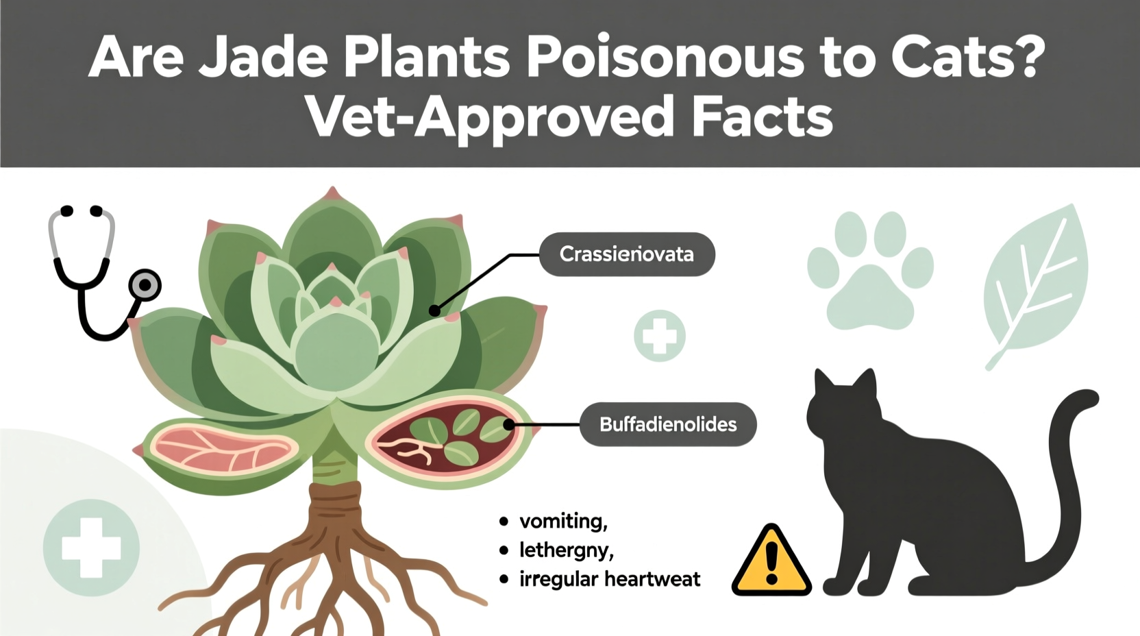 are jade plants poisonous for cats