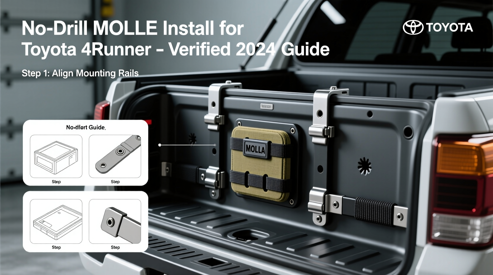 no drill molle install 4runner