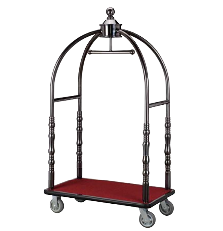 Sales Promotion Luxury 5 Star Lobby Luggage Cart Royal Polo Luggage Trolley/ Hotel Luggage Trolley Cart