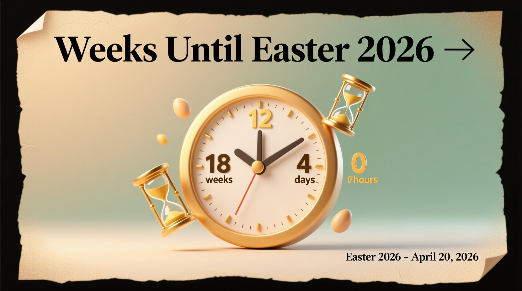 How Many Weeks Until Easter 2026?