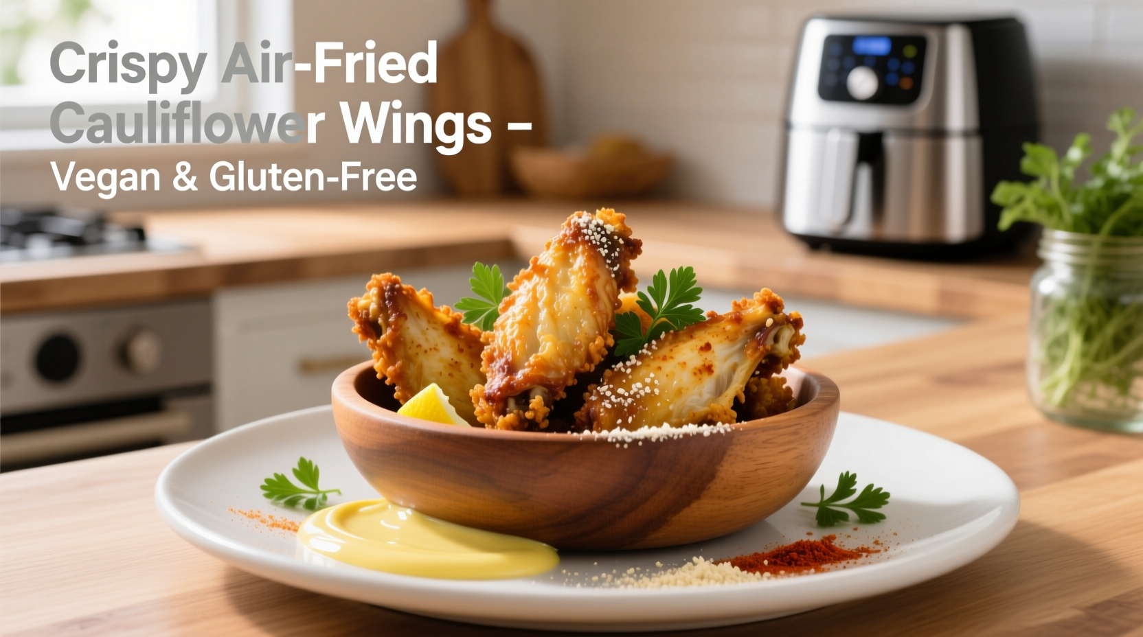 Crispy Air Fried Cauliflower Wings: 25-Minute Recipe